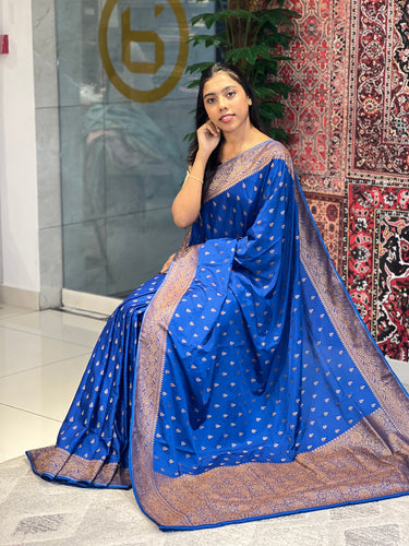 Antique Golden Zari &Thread Woven Banarasi Silk Saree | KSS111