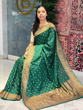 Antique Golden Zari &Thread Woven Banarasi Silk Saree | KSS108