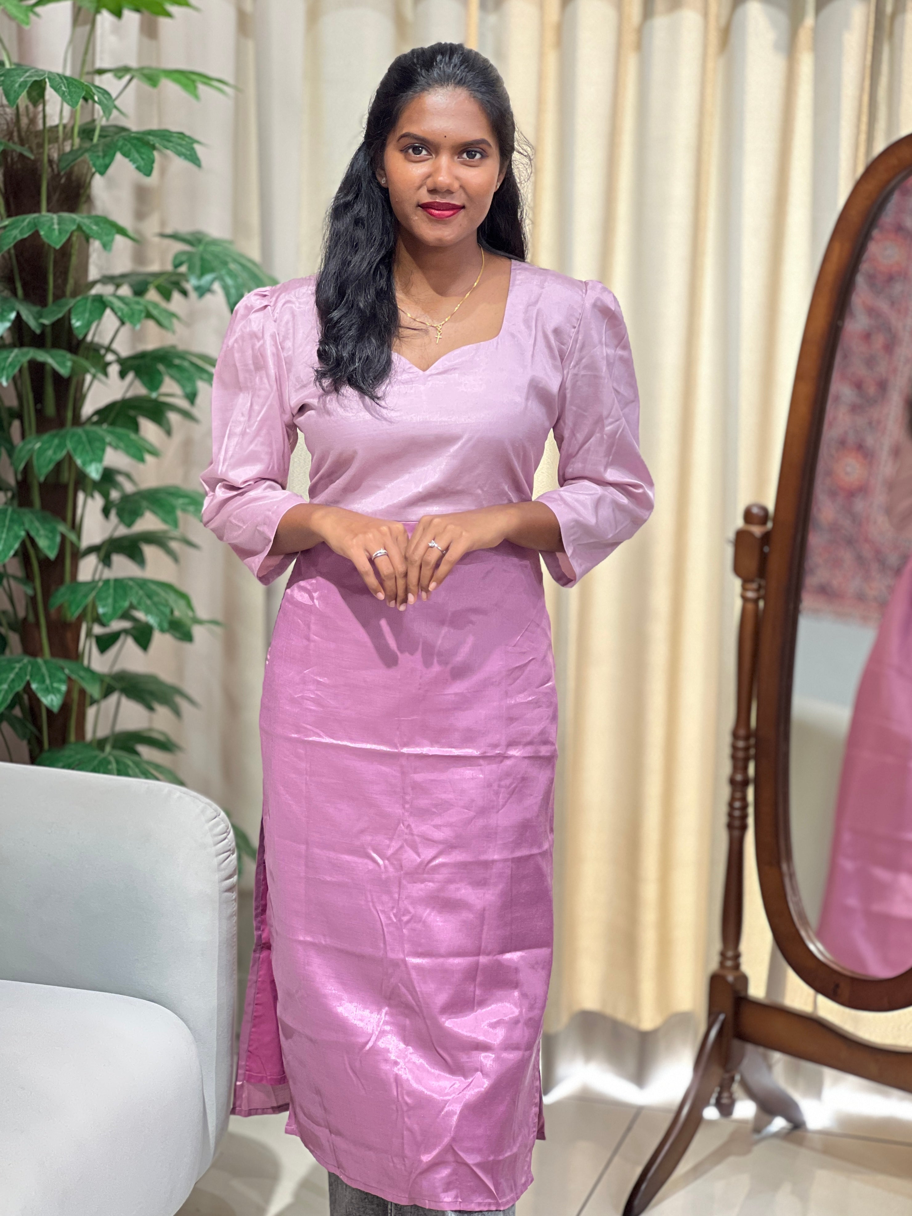 Double Shaded Cotton Silk Kurta | DNT1121