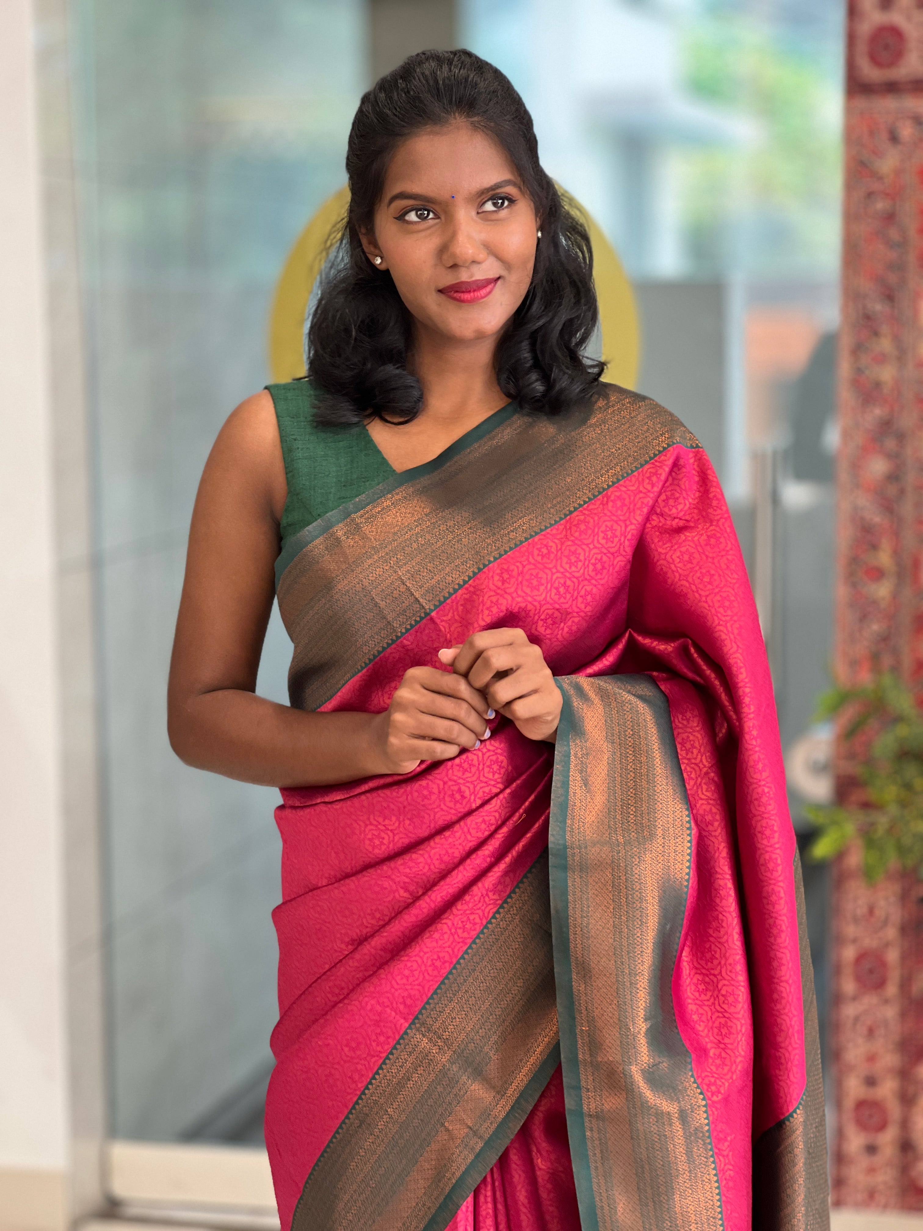 Zari Woven Semi Silk Saree | KAC126