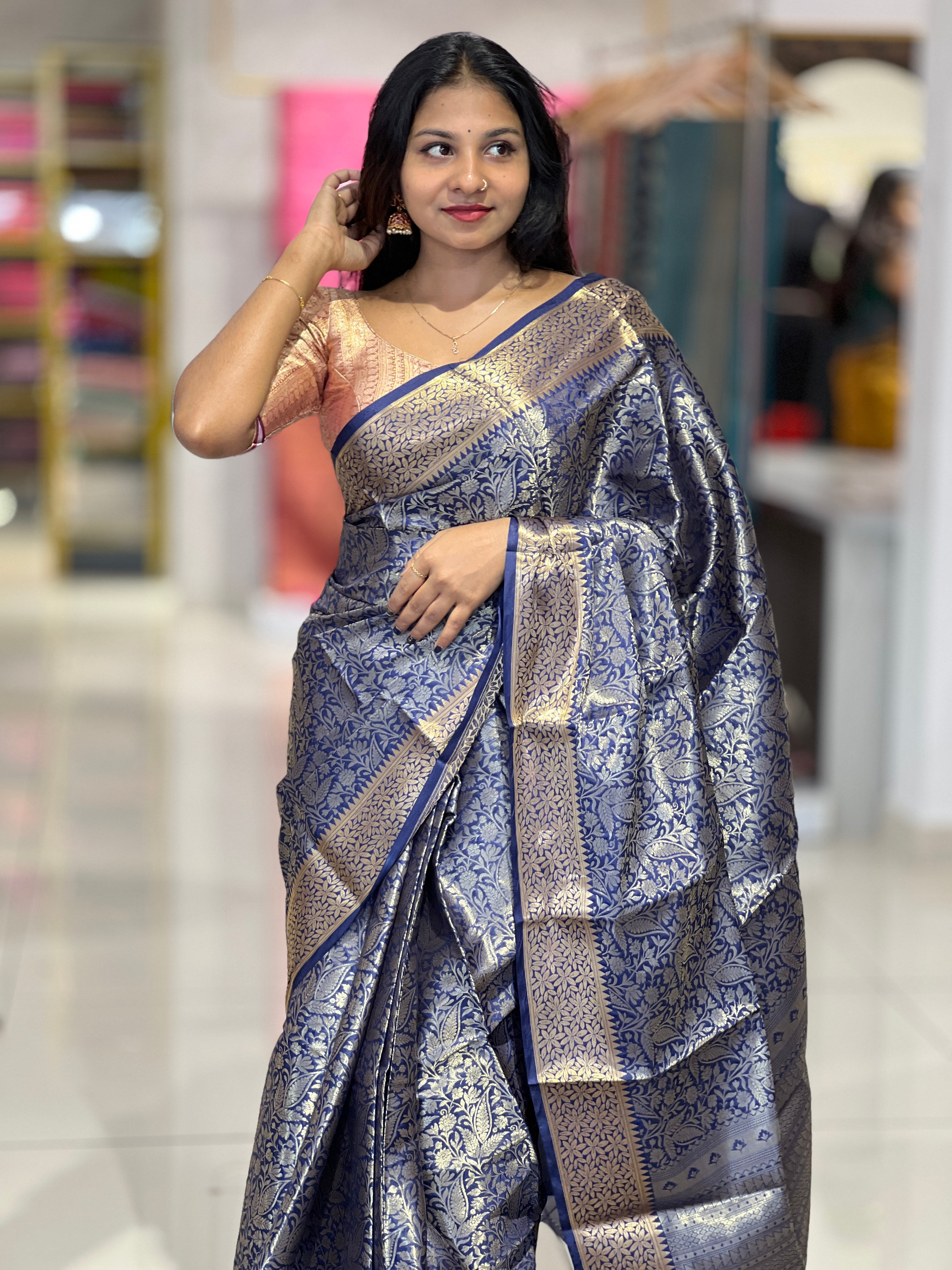 Banarasi Woven Semi Silk Saree | NN264