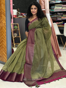 Banarasi Weaved Semi Geecha Saree | YNG298
