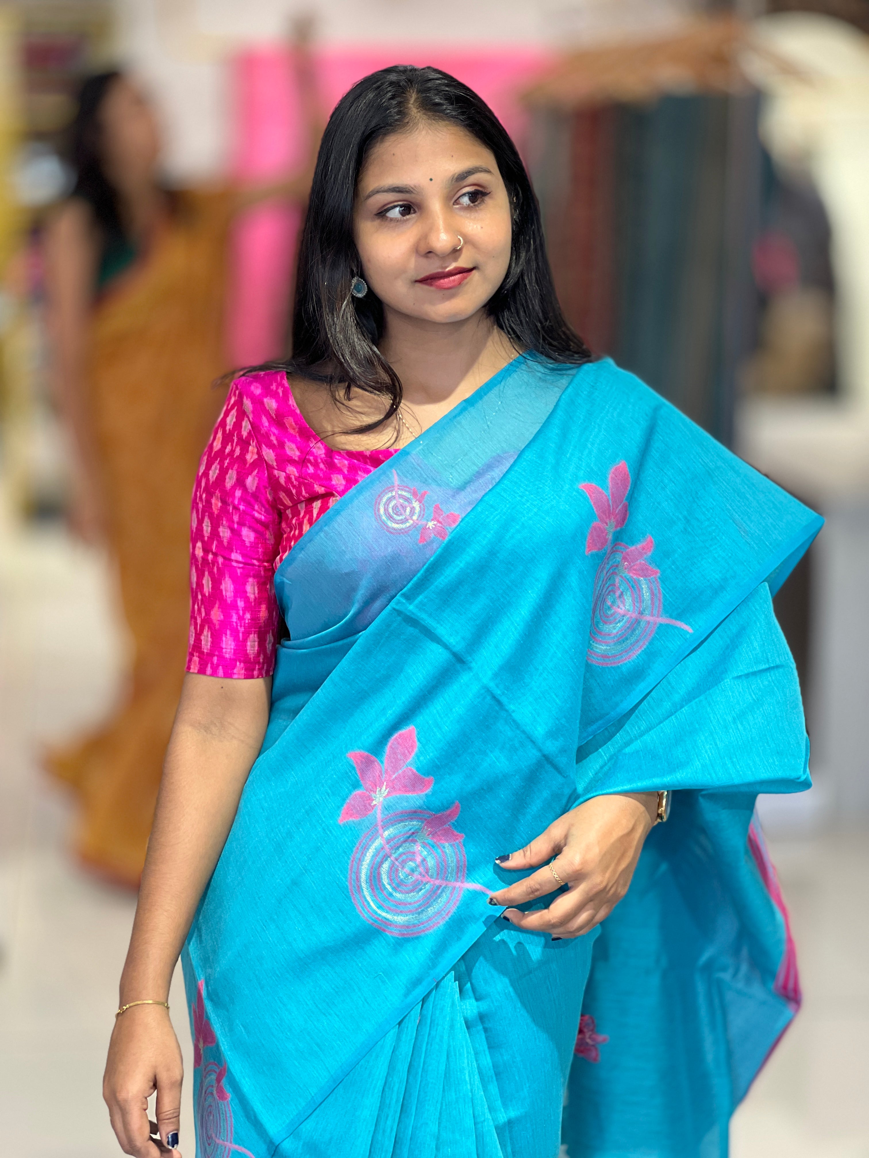 Traditional Jamdani Weaving Cotton  Saree | GMS233