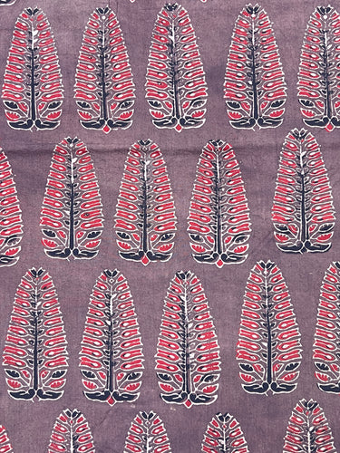 Hand Block Ajrak Natural Dyed Kurta Material | KA255