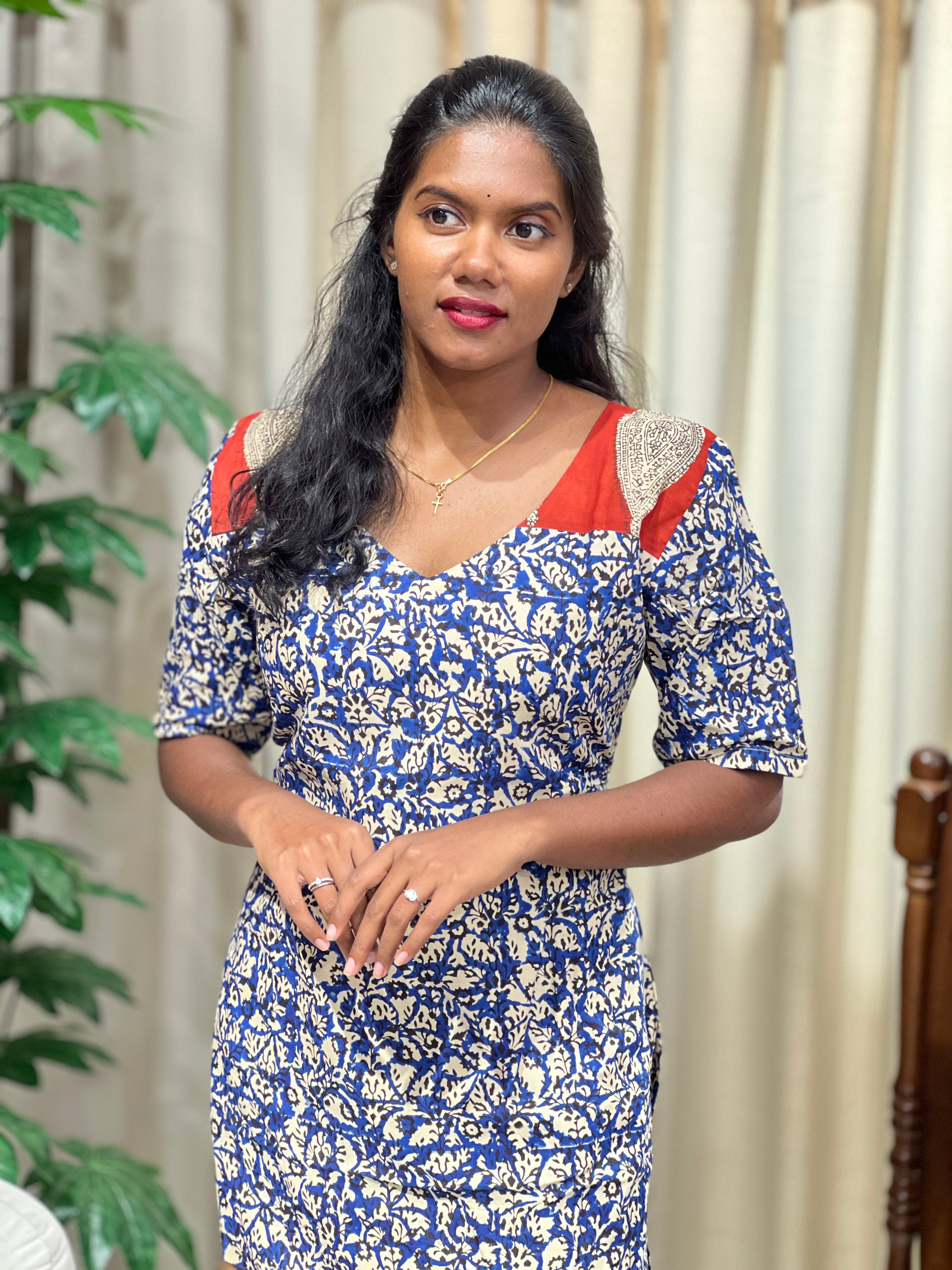 Printed Cotton Kurta | DNT1123