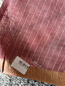 Basket Weaved Tissue Tussar Saree | RGD237