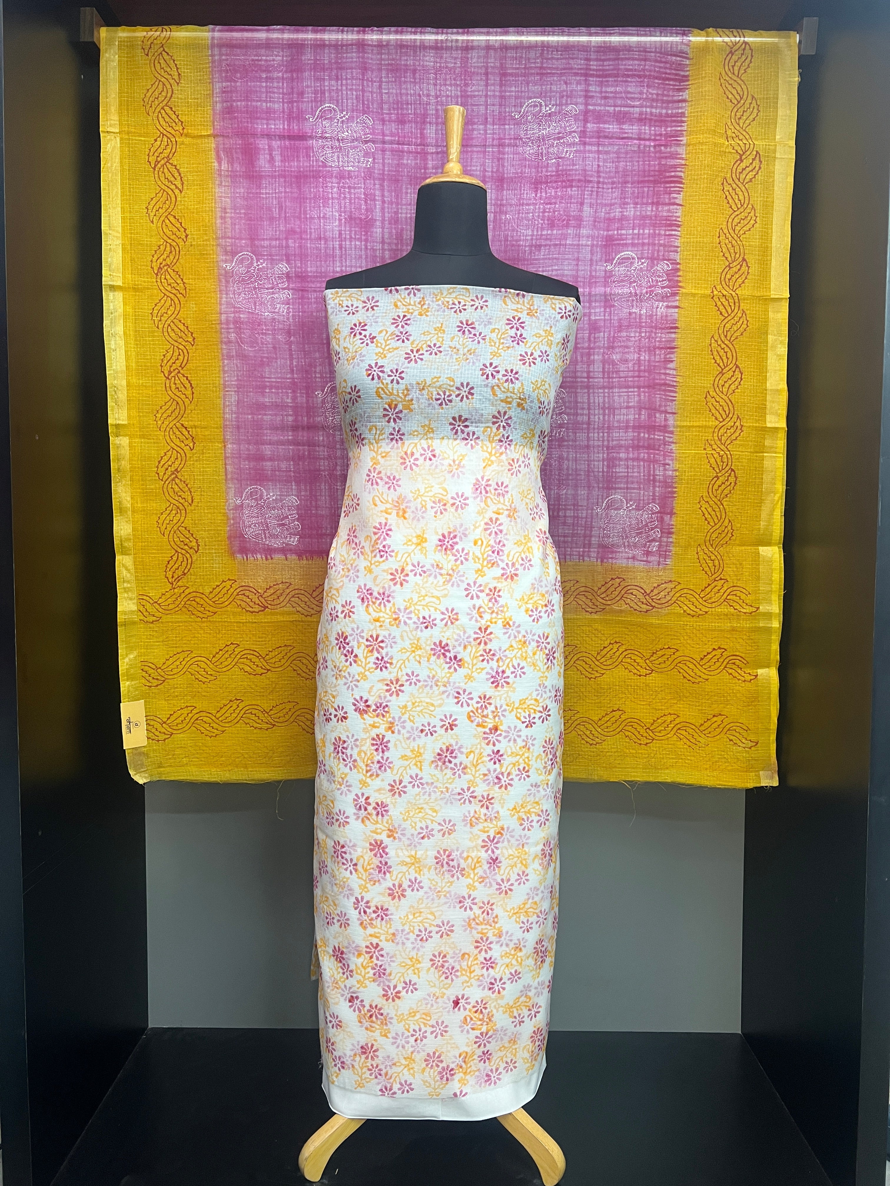 Floral Printed Kota Salwar Set | RK318