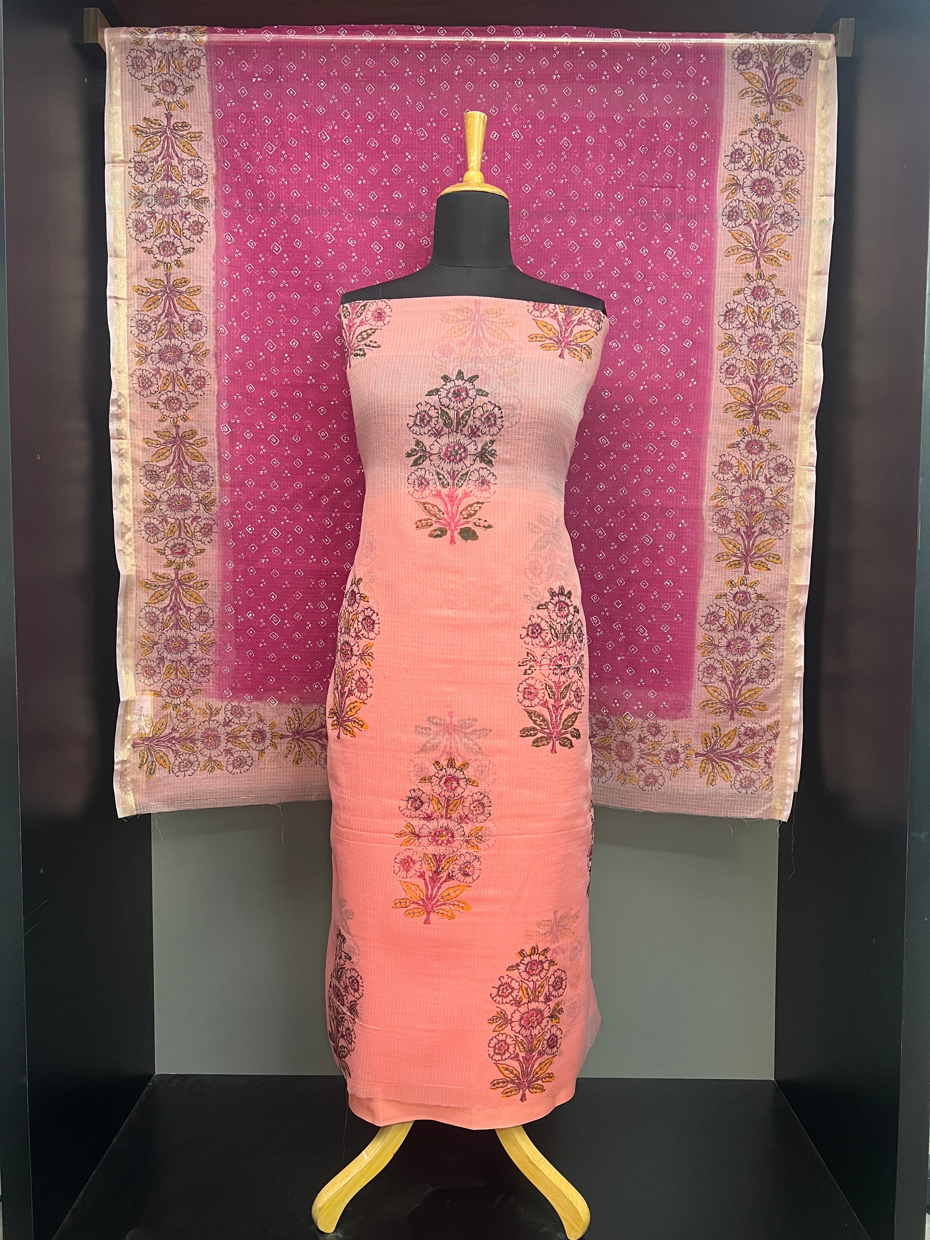 Hand Block Printed Kota Salwar Set | RK315