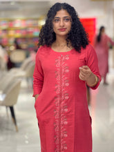 Embroidery Cotton Blended Kurta | VS123