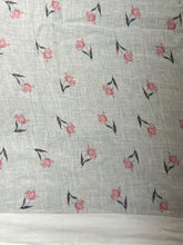 Floral Digital Print Detailed Linen Saree | MR397
