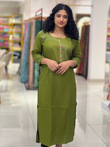 Embroidery Rayon Kurta | AJT110