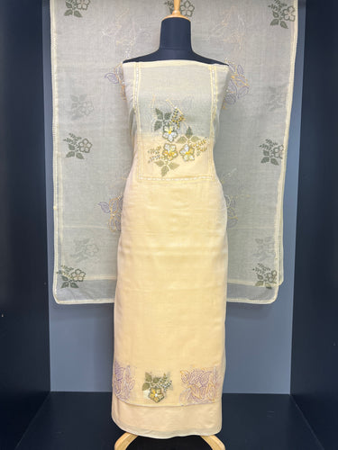 Floral Print With Embroidery Detailed Kota Salwar Set | PHU124