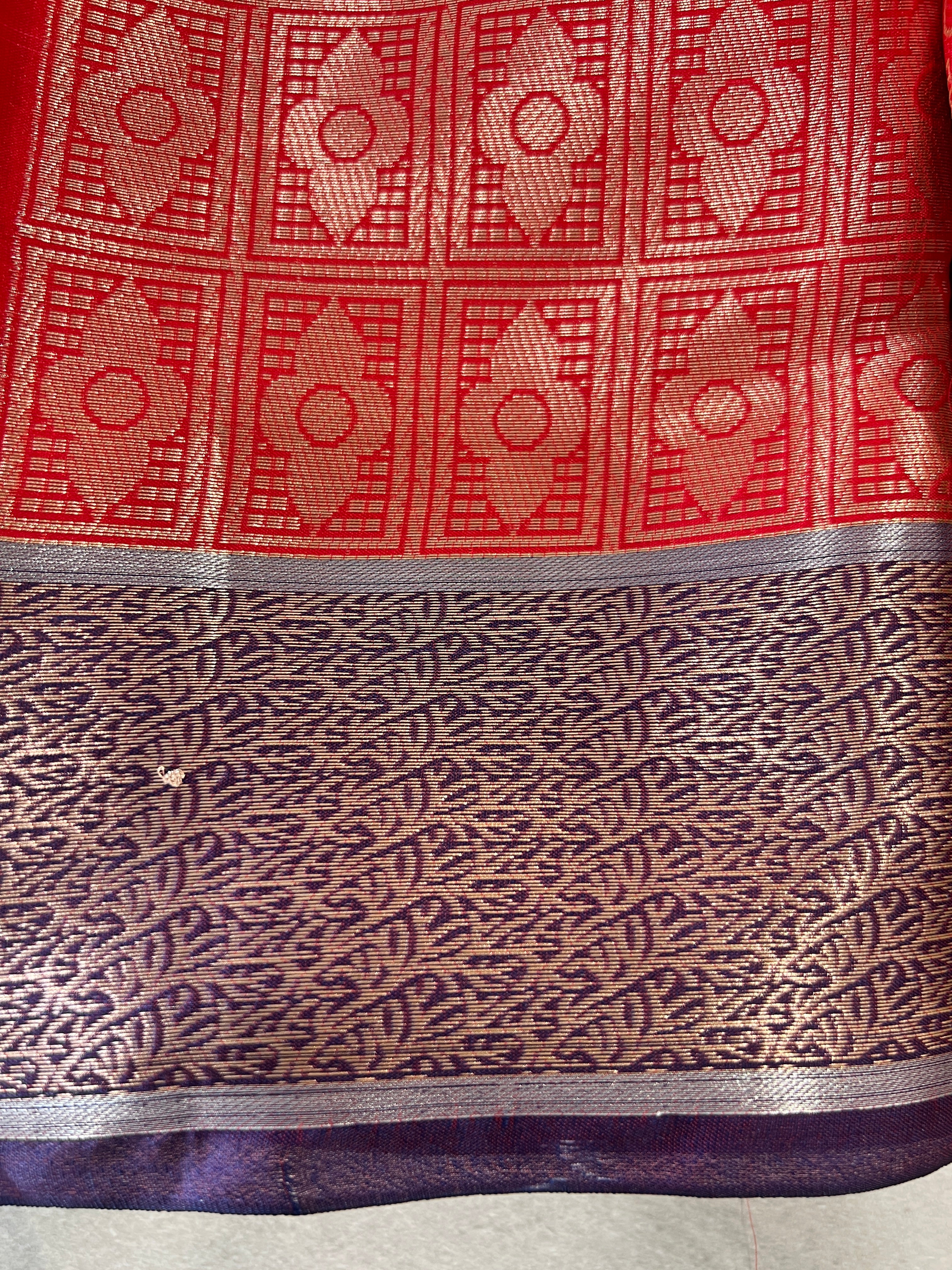 Traditional Banarasi Patterned Semi Silk Saree | NN249