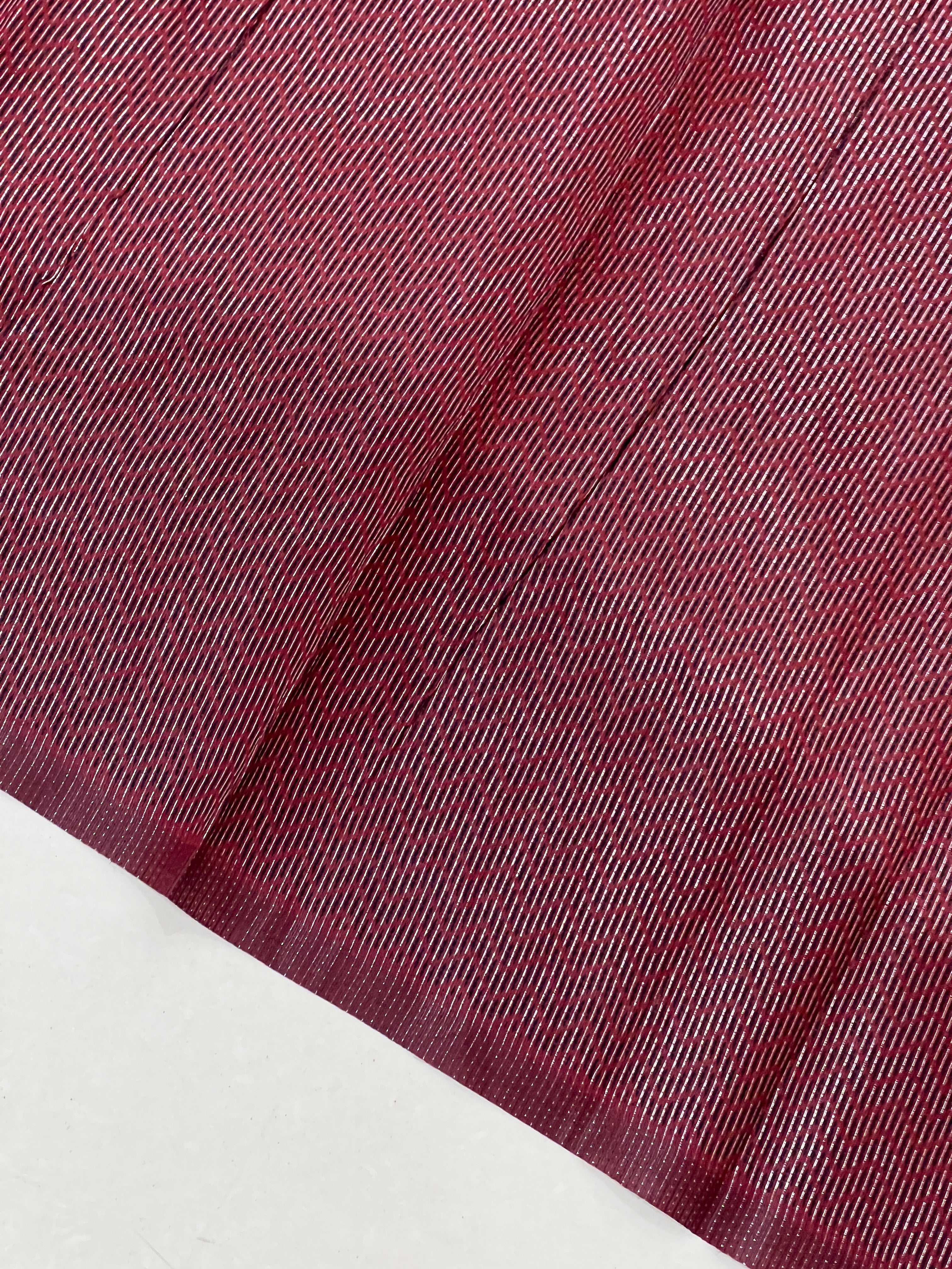 Traditional Silver Zari Buta Weaved Semi Silk Saree | HT158