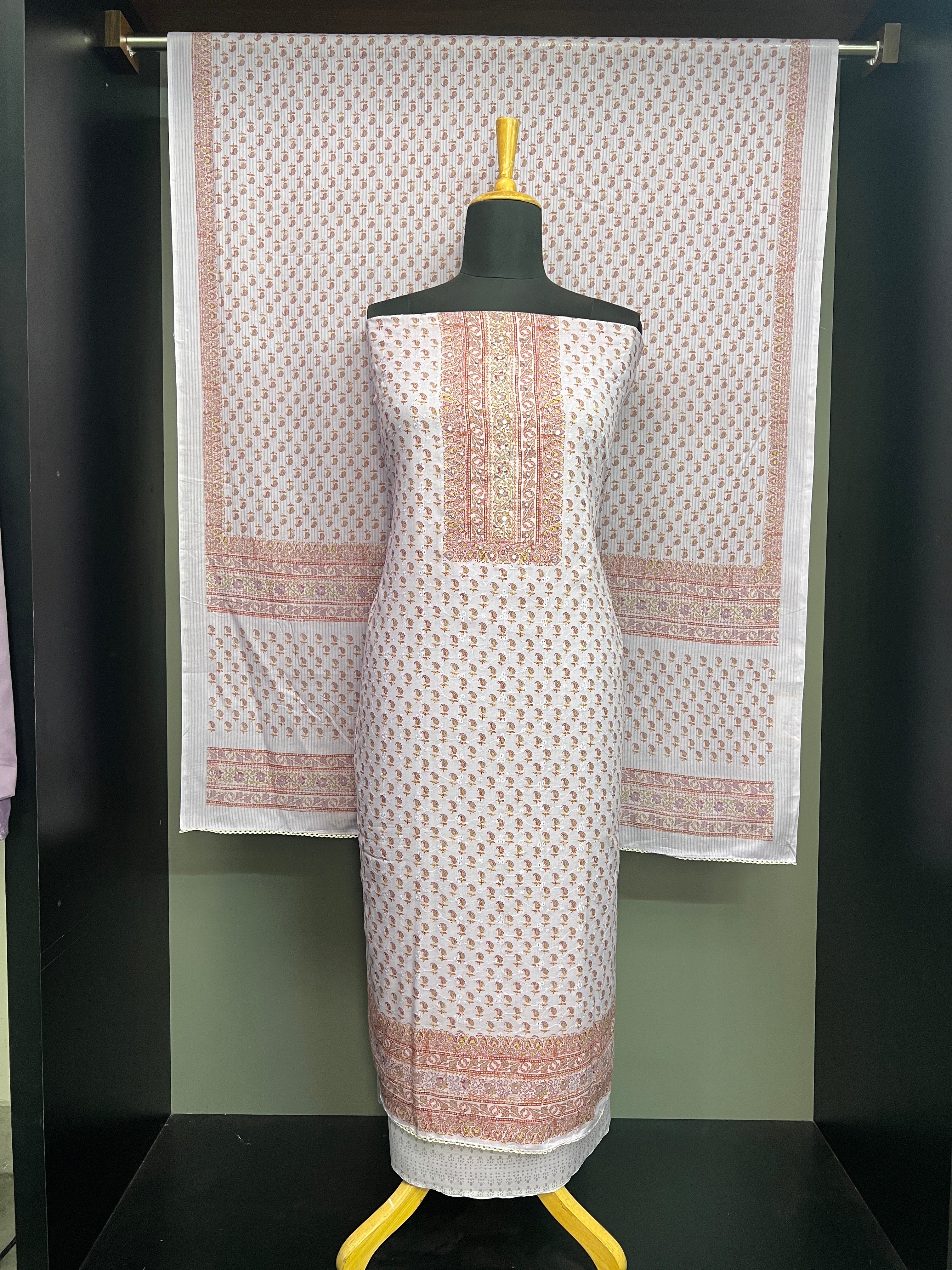 Paisley Printed Cotton Salwar Set | SW2394