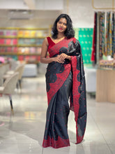 Point Embroidery Detailed Semi Tussar Saree | SUN332
