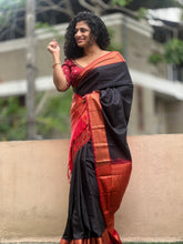 Contrast Border Semi Silk Saree | SKT114