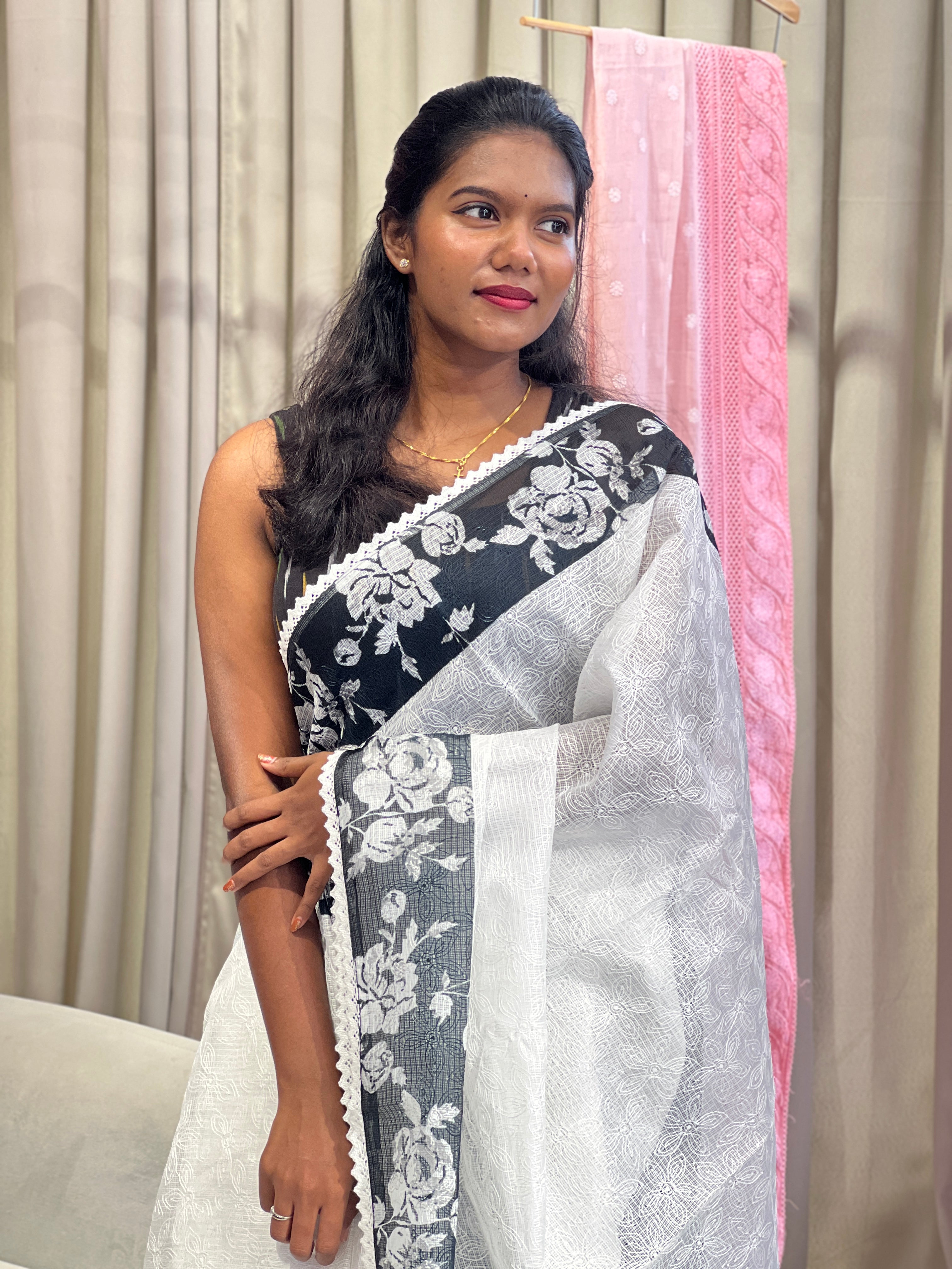 Digital Printed Super Net Kota Saree | MR497