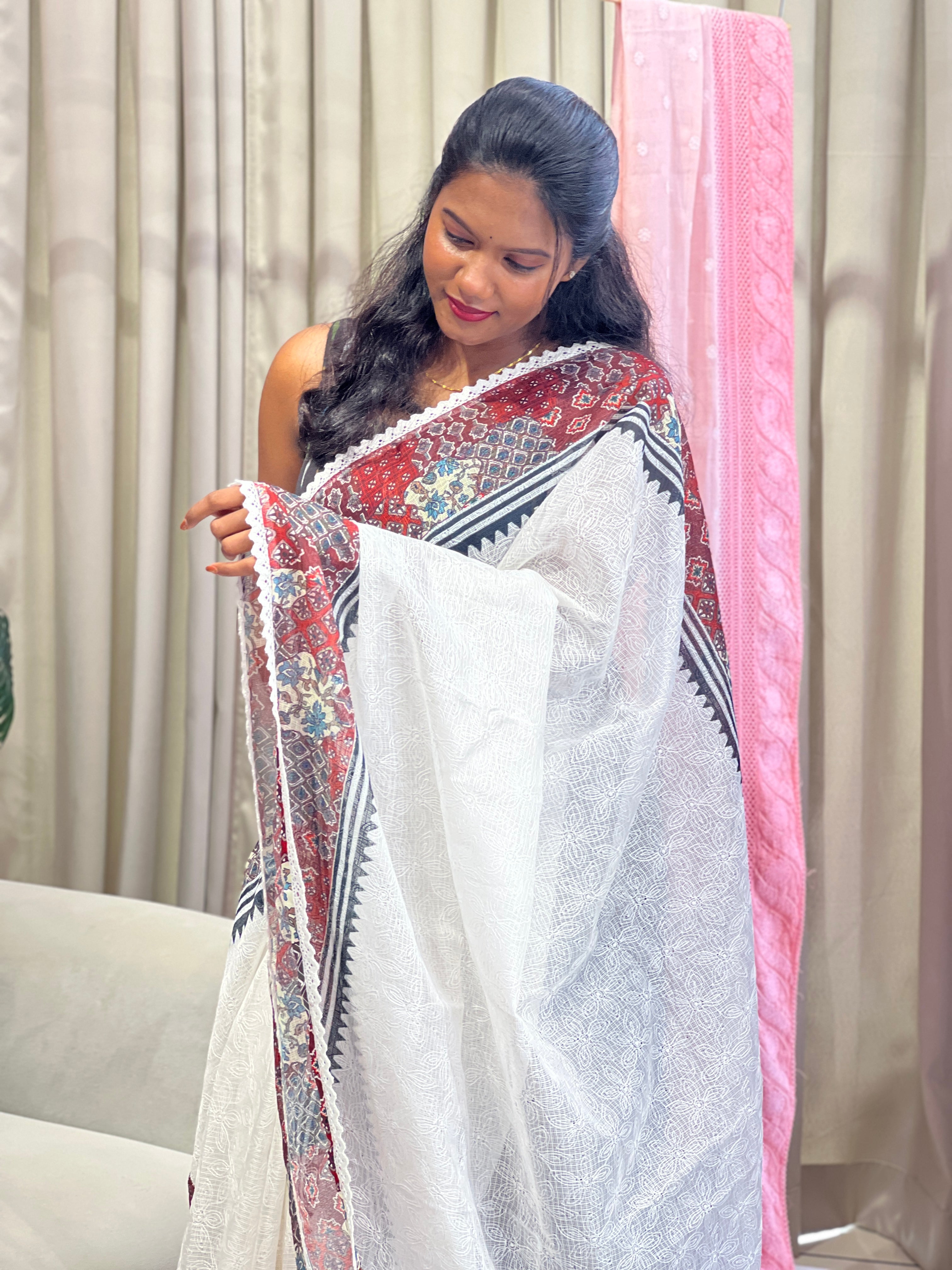Digital Printed Super Net Kota Saree | MR496