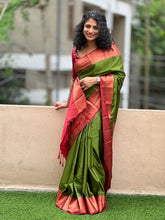 Geometrical Weaving Border Semi Silk Saree | SKT101