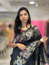 Floral Printed Chanderi Saree | GMS308