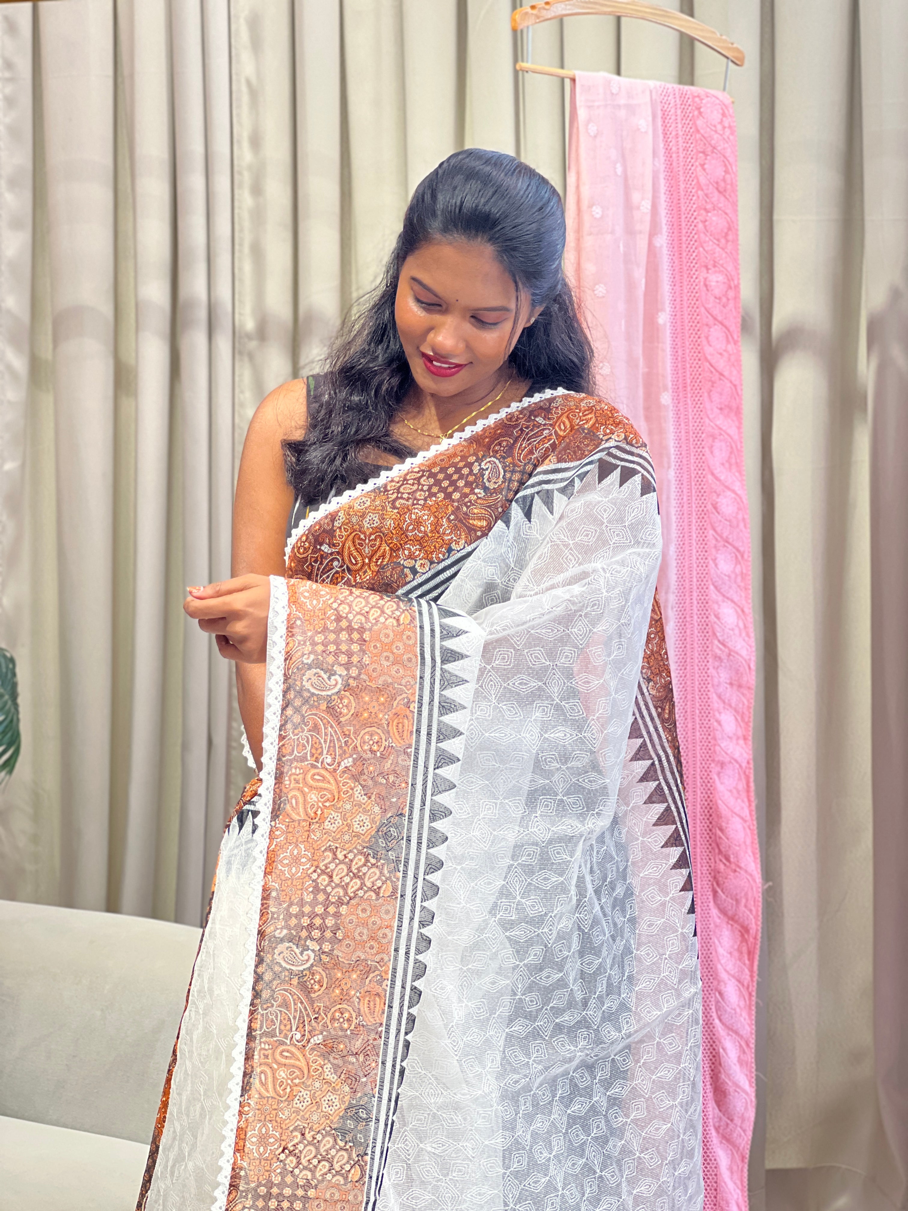 Digital Printed Super Net Kota Saree | MR498
