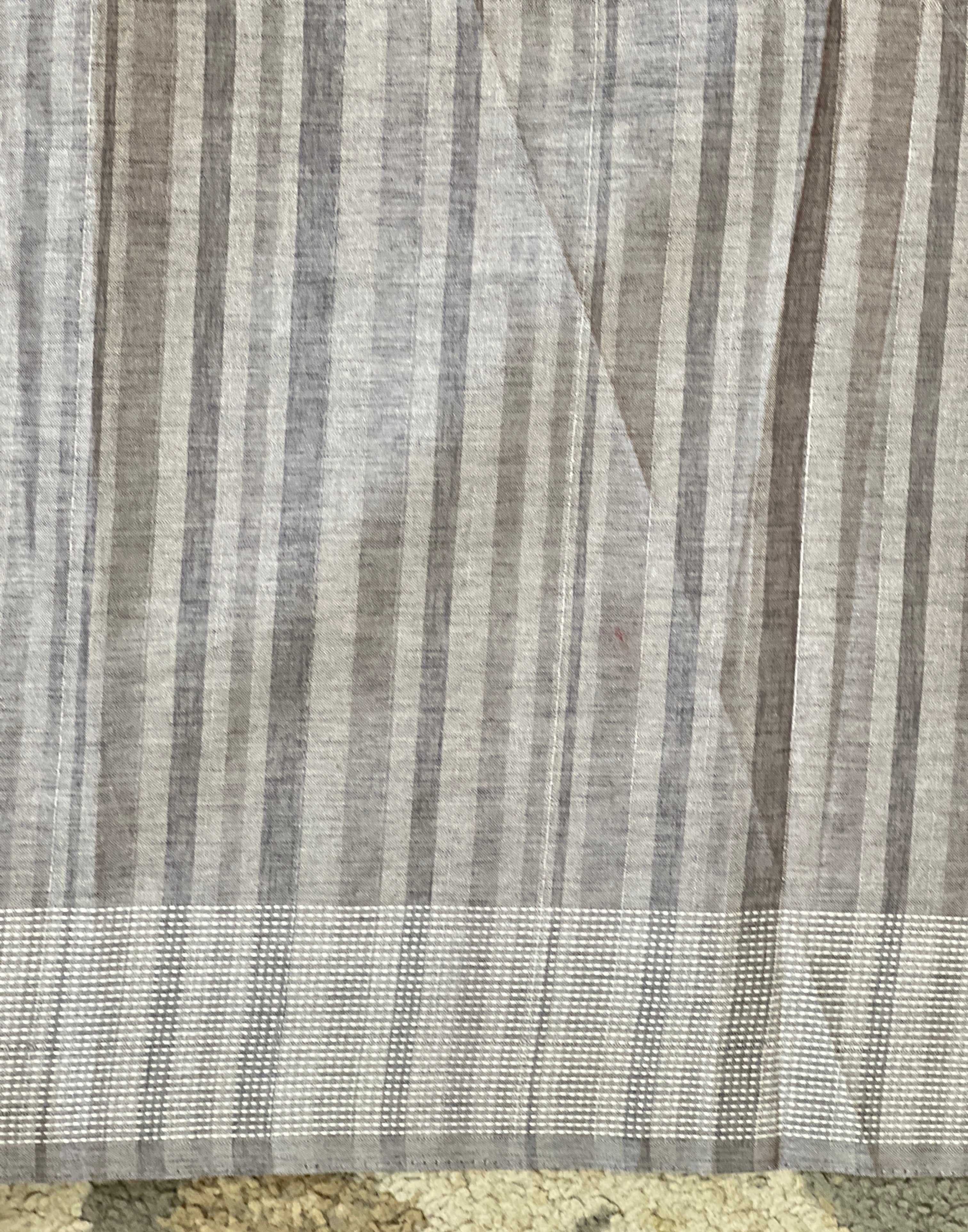 Point Embroidered Tussar Saree | SUN816