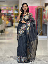 Floral Printed Chanderi Saree | GMS308