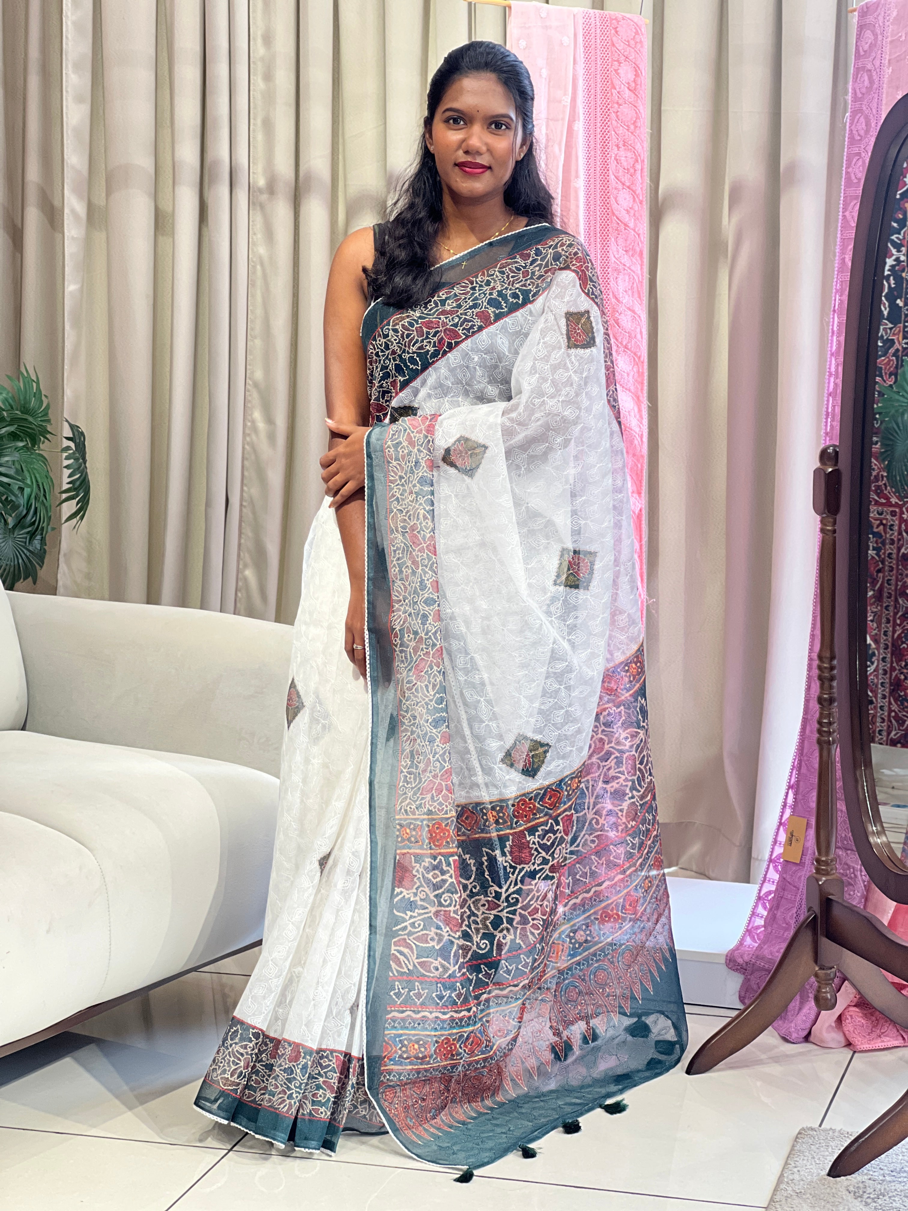 Digital Printed Super Net Kota Saree | MR495