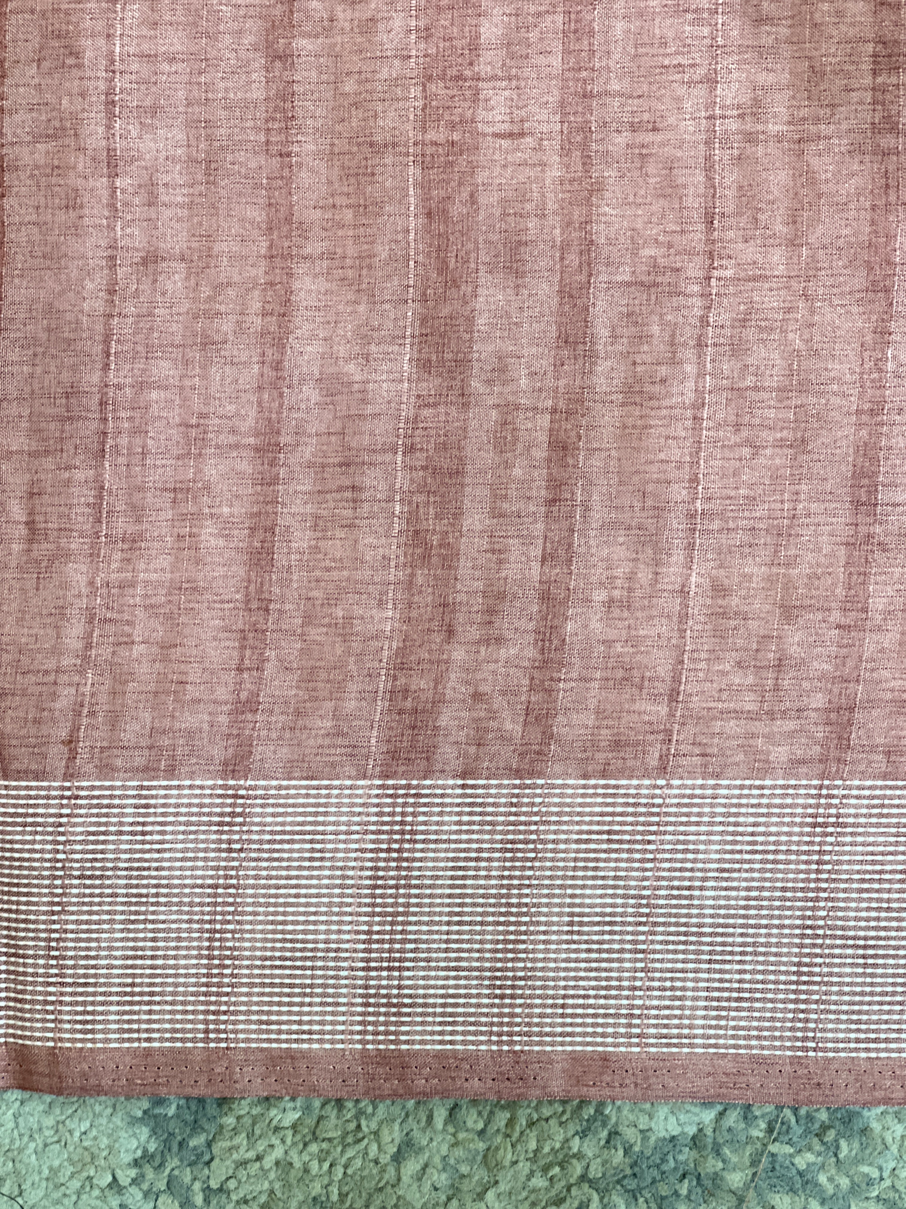 Floral Machine Embroidery Semi Tussar Saree | SUN817