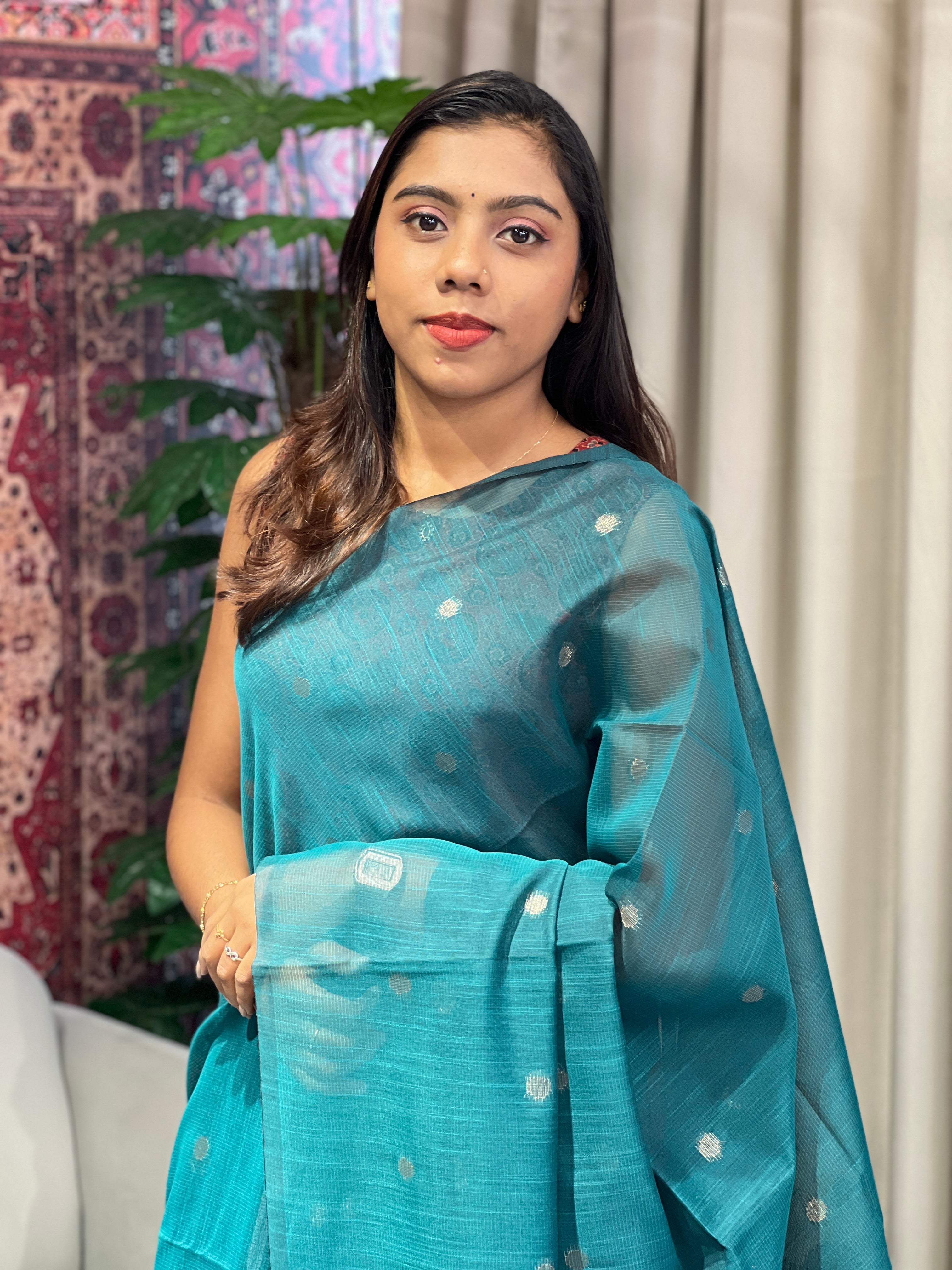 Zari Woven Cotton Silk Saree | YNG1010