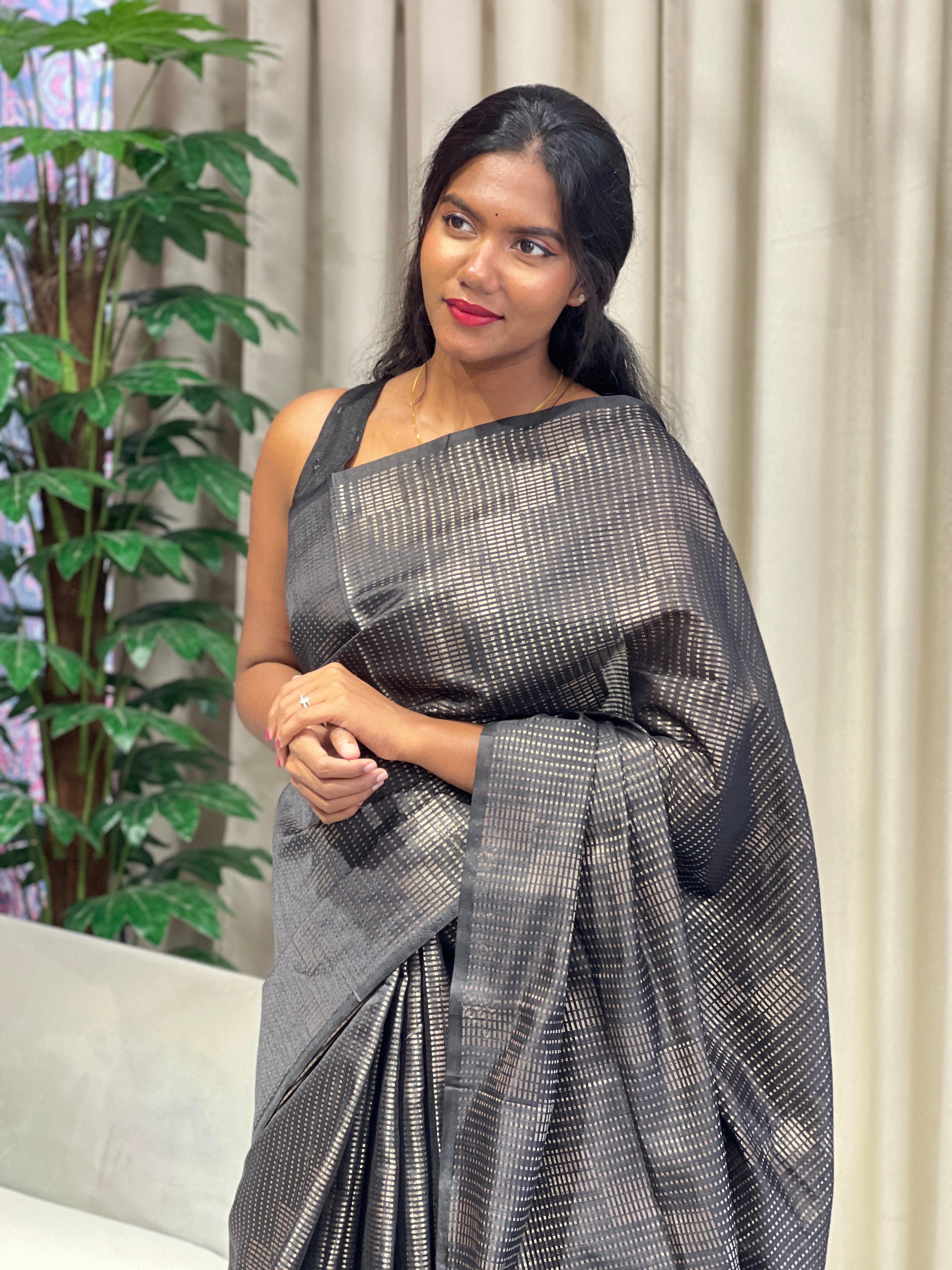 Zari Woven Cotton Silk Saree | YNG1034