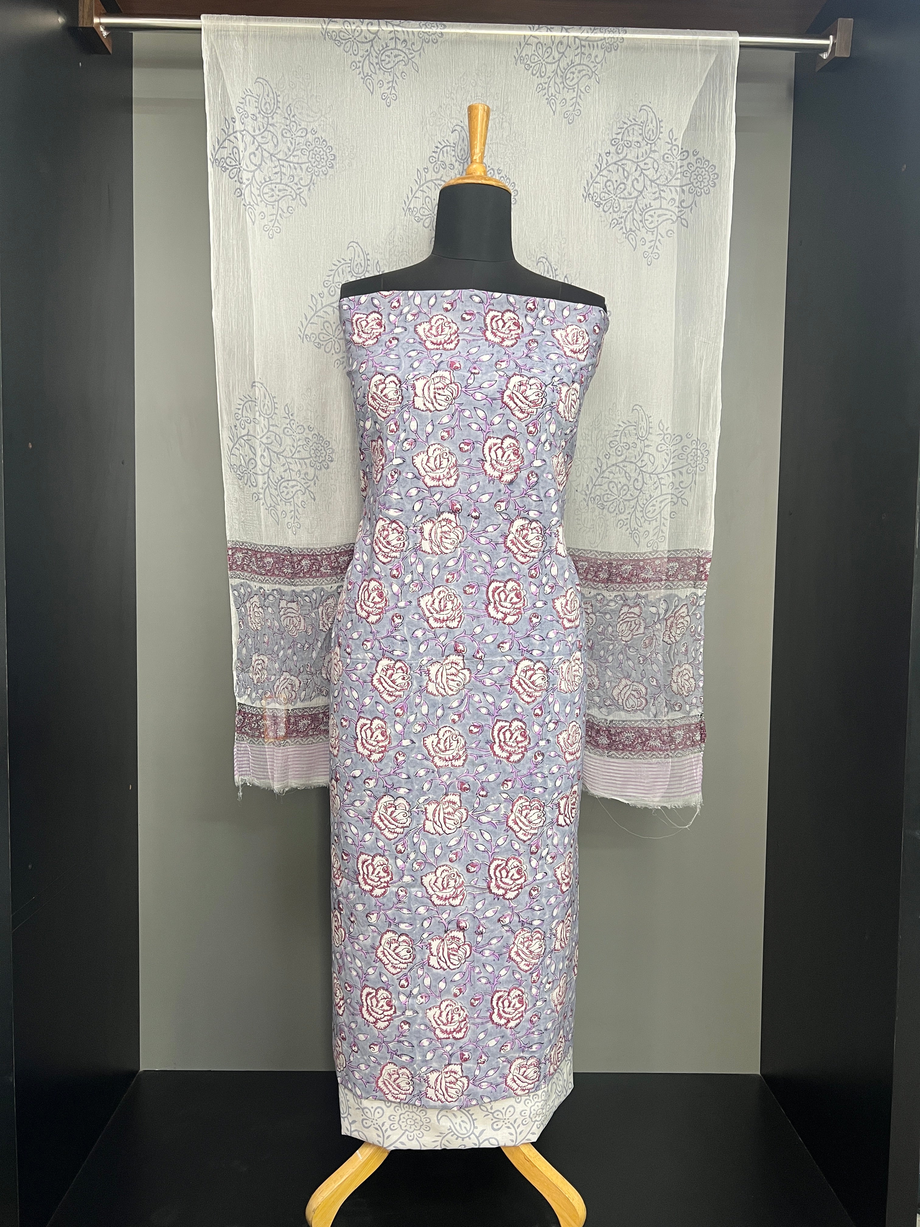 Floral Printed Cotton Salwar Set | VFC518