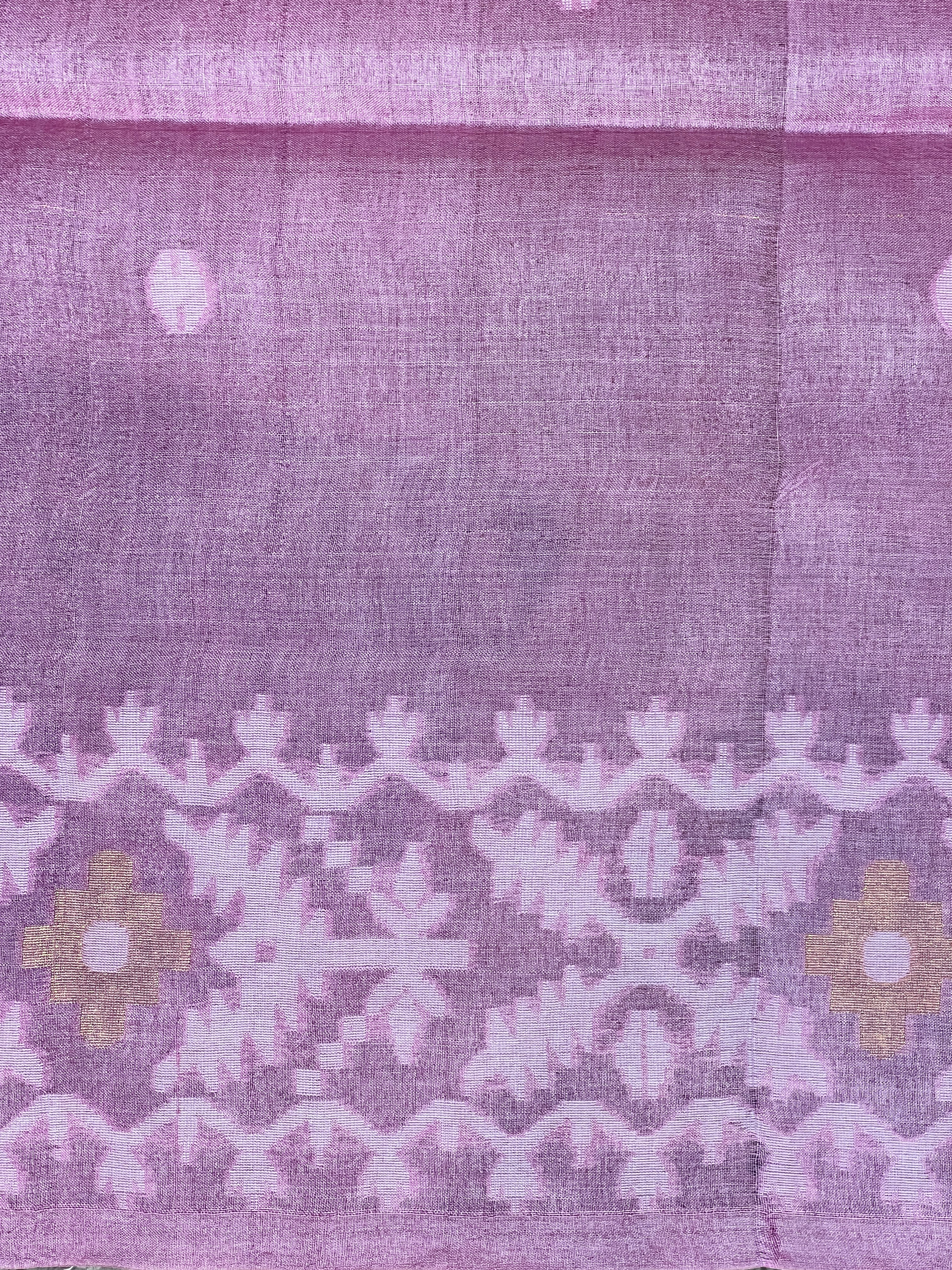 Jamdani Weaved Tussar Saree | SKD110