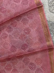 Screen Print With Sequence Weaved Tussar Saree | ACT1356