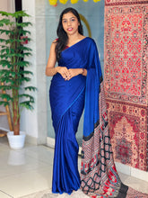 Ajrakh Detailed Modal Silk Saree | JT168