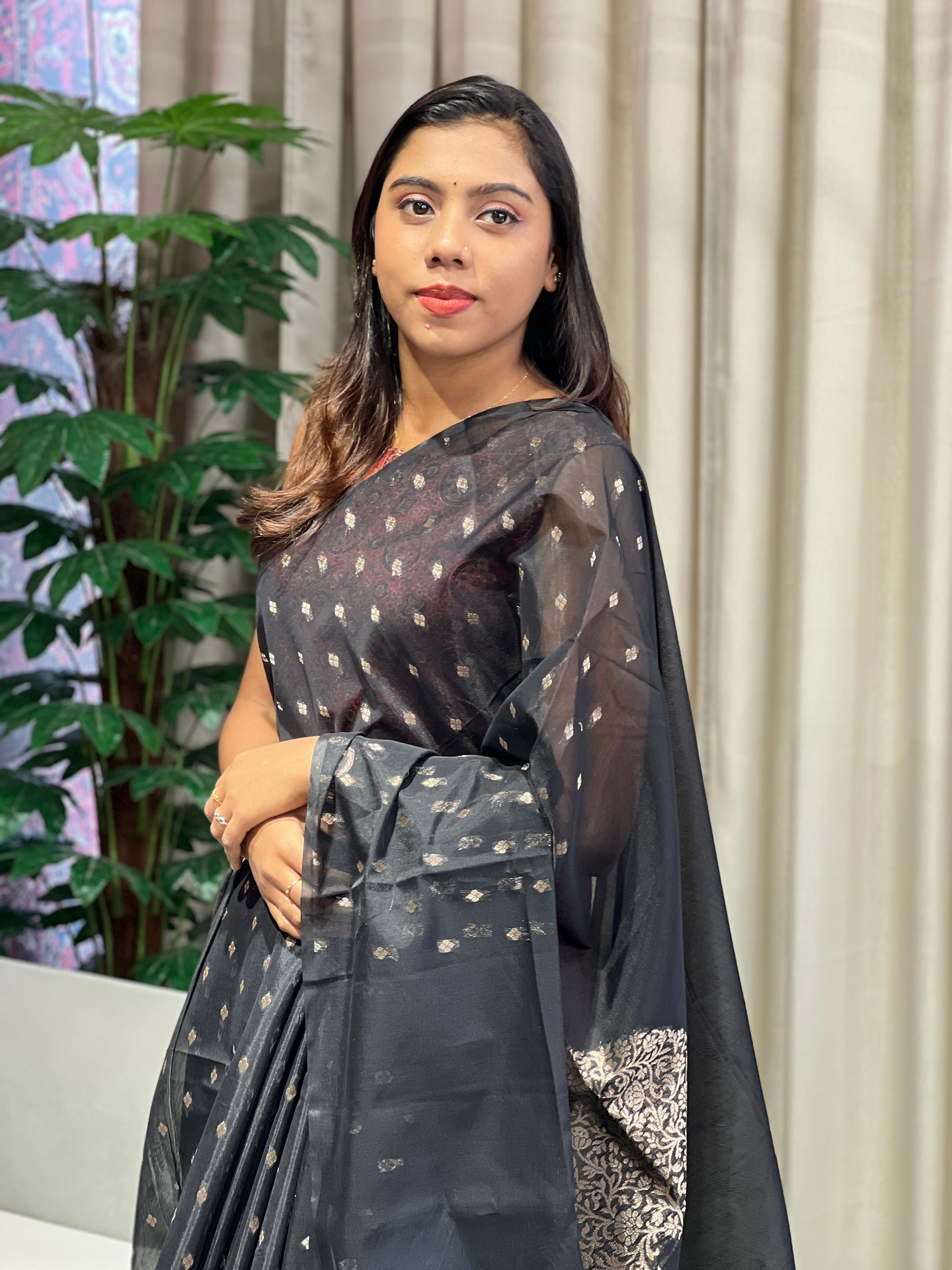 Zari Woven Cotton Silk Saree | YNG1019