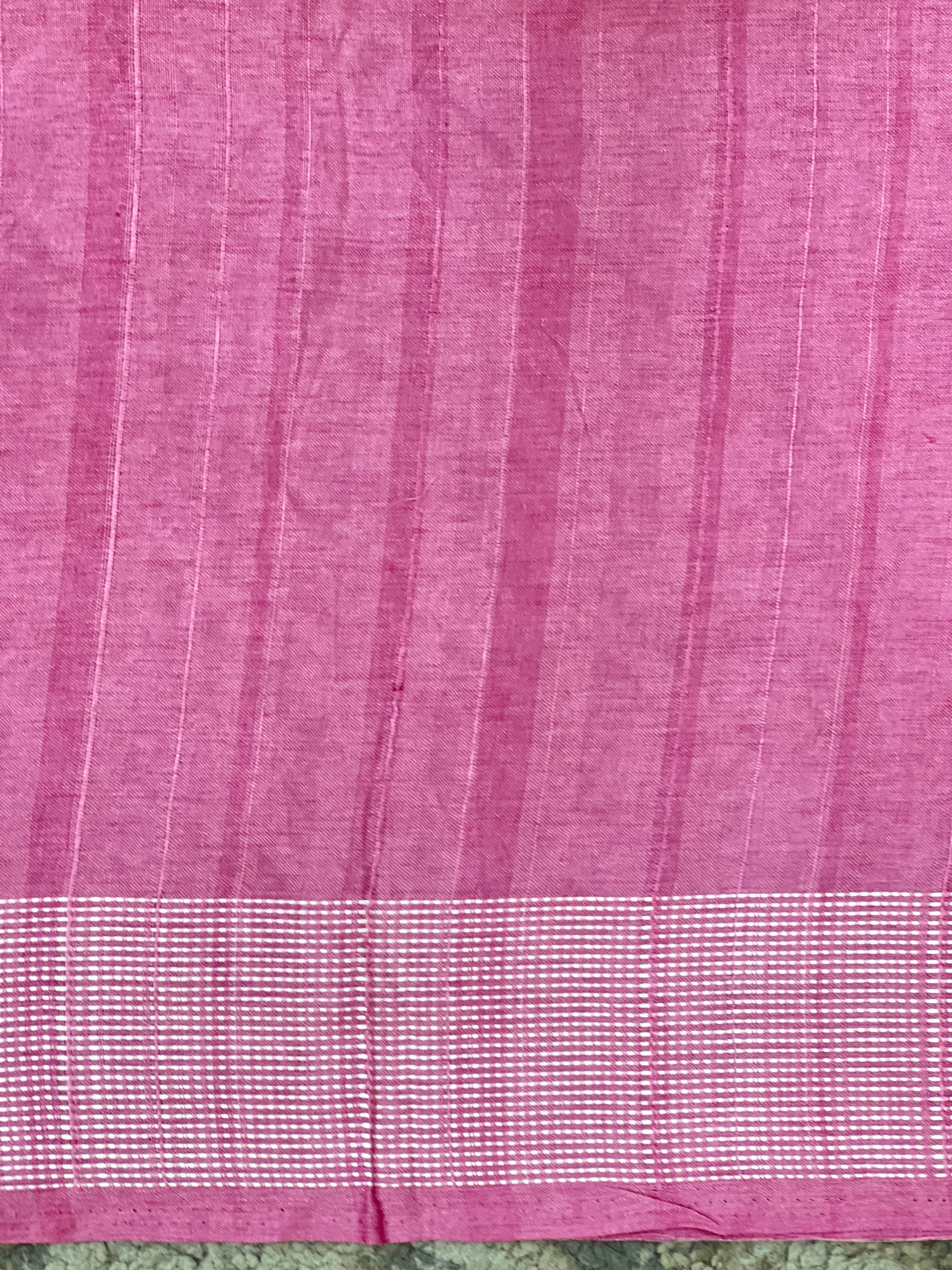 Cross Stitch Embroidery Semi Tussar Saree | SUN790