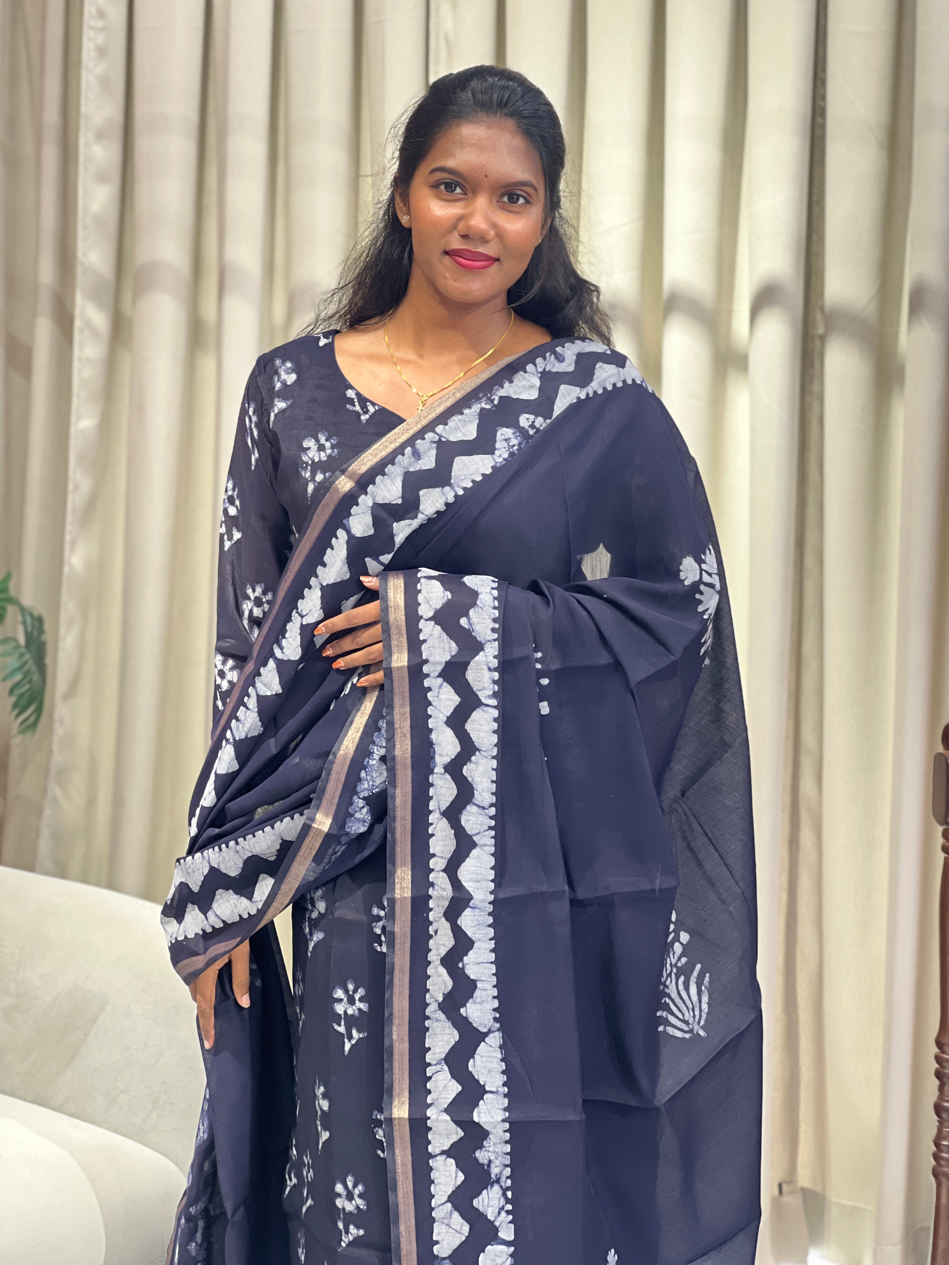 Batik Printed Chanderi Kurtha Sets | SLM200