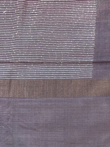 Screen Print With Sequence Weaved Tussar Saree | ACT1355