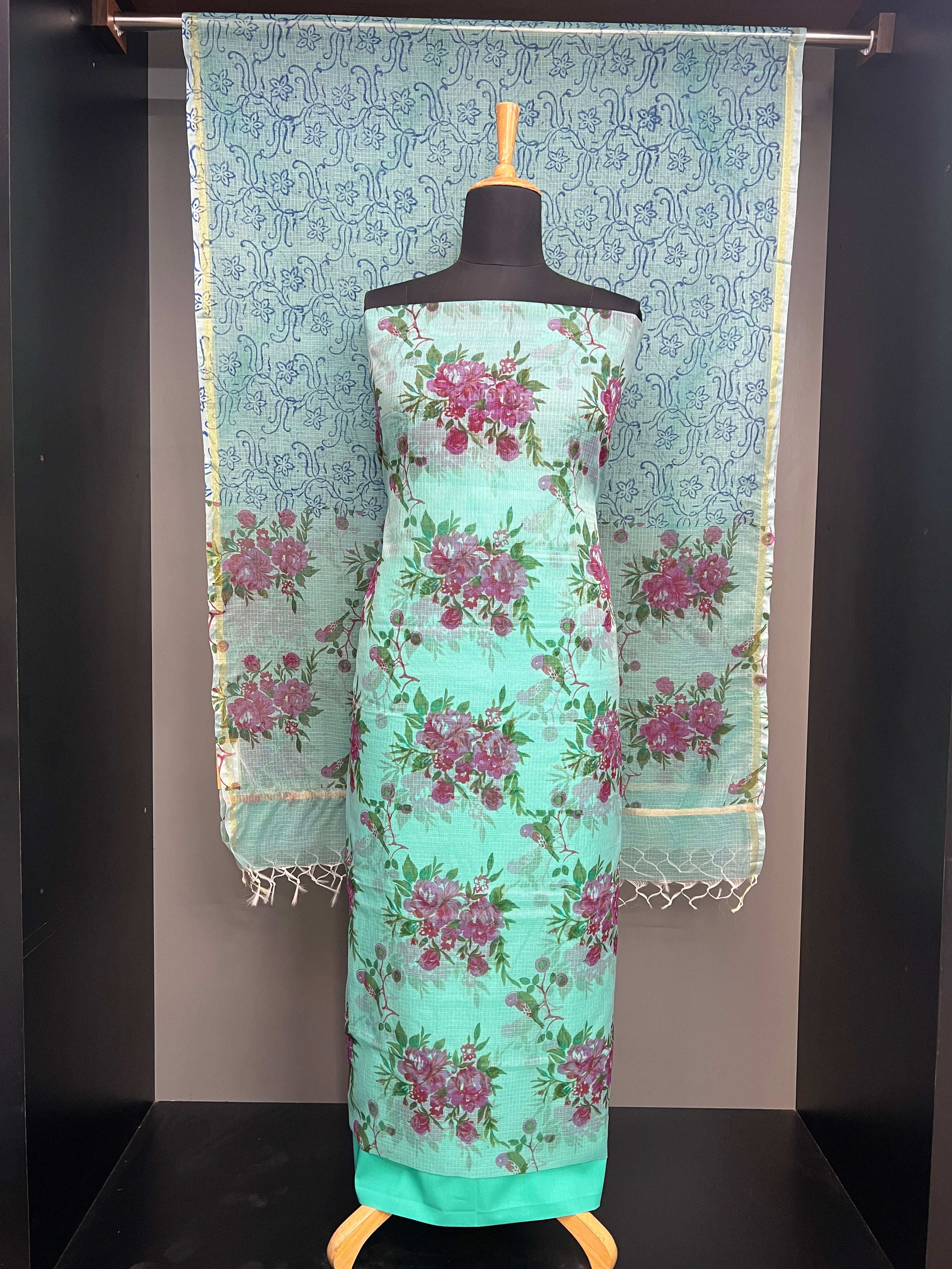 Floral Printed Kota Salwar Set | RK312