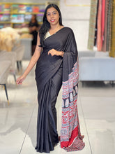 Ajrakh Detailed Modal Silk Saree | JT167