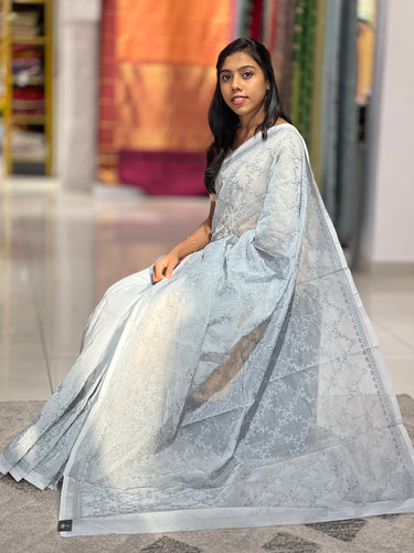 Machine Embroidery Detailed Kota Saree | VNC192