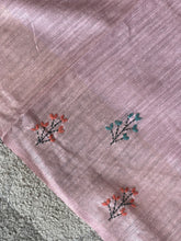 Hand Embroidery Floral Patterned Green Silk Saree | BLD1253