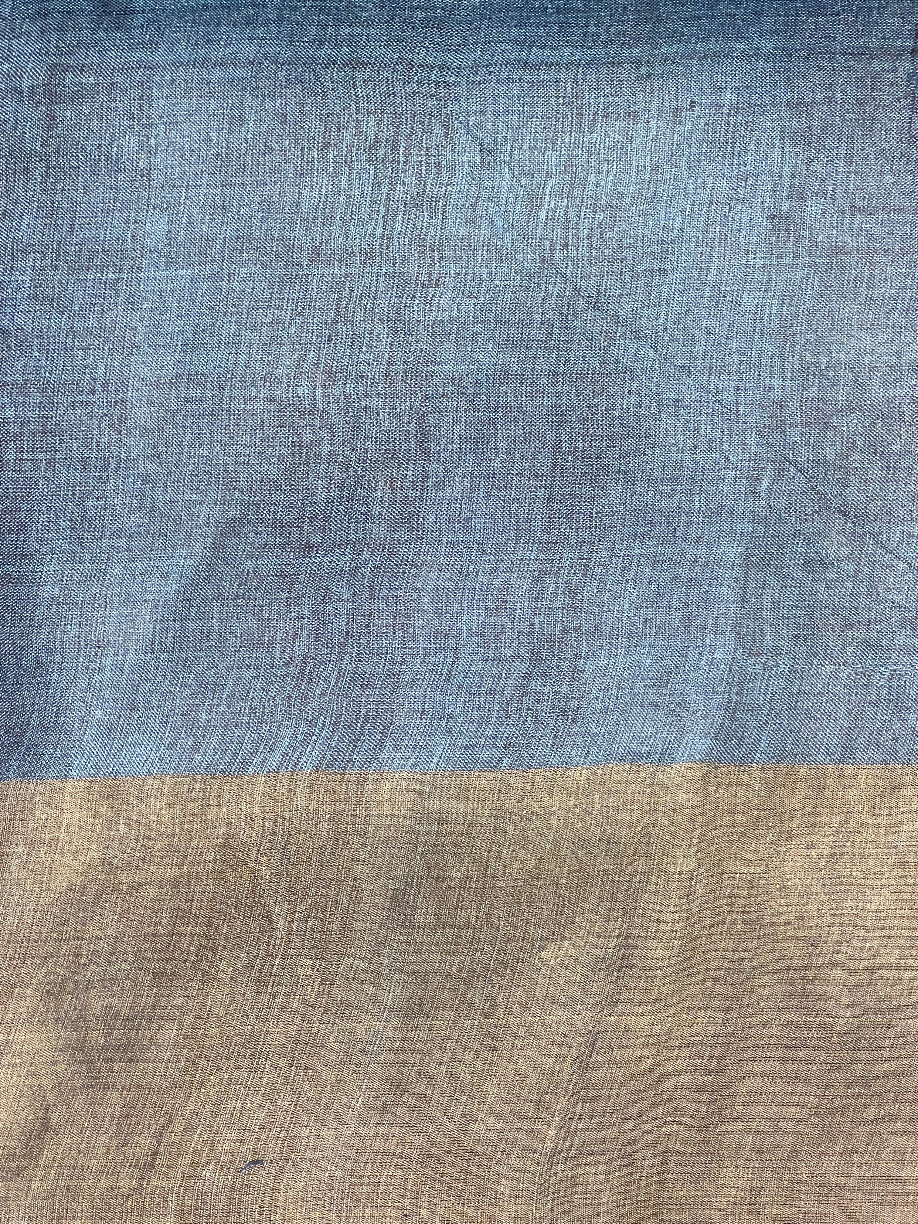 Floral Printed Tussar Saree | NLM226