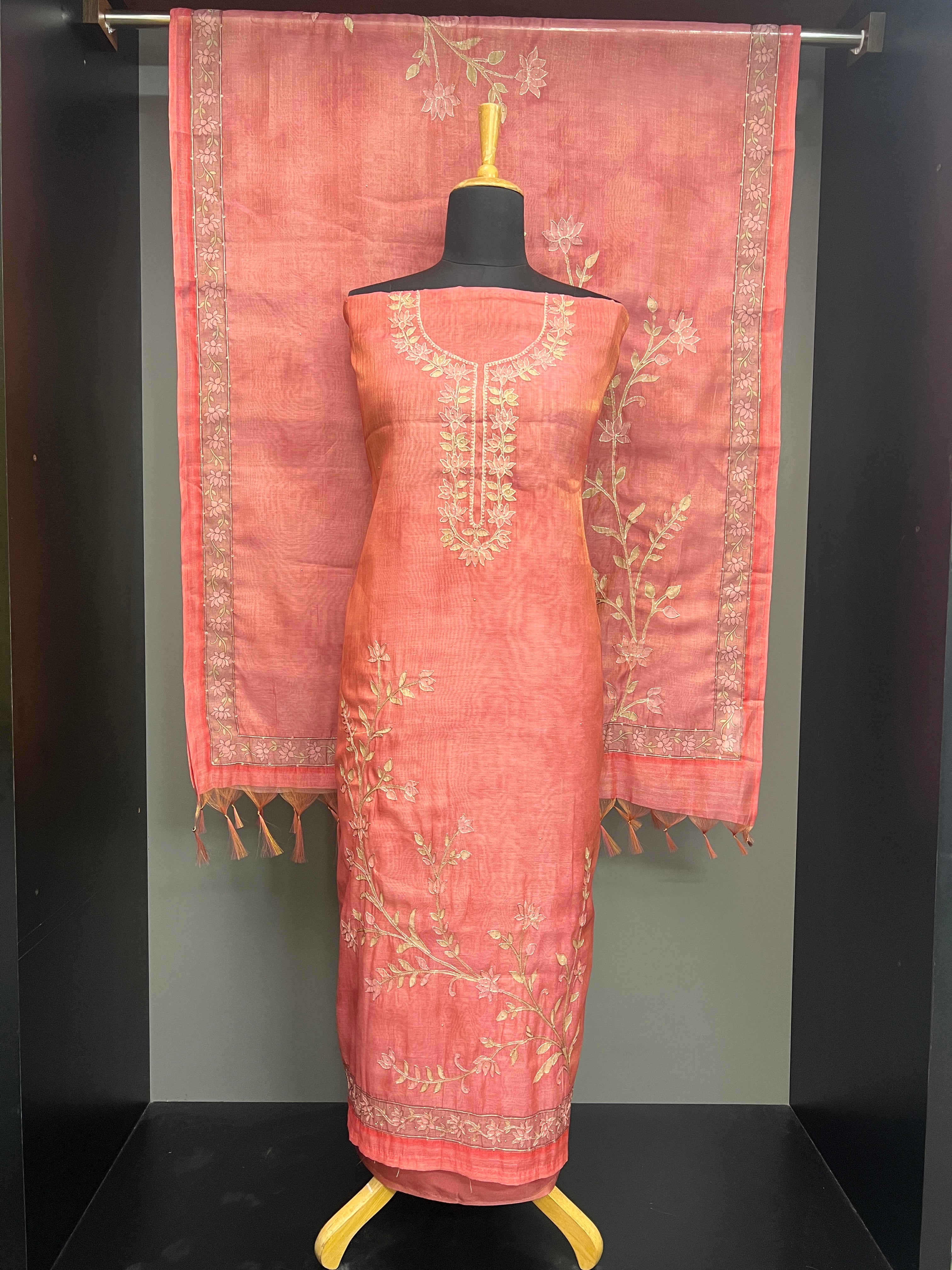Floral Printed Tissue Salwar Set | YNG1165