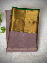 Traditional Check Weaving Hand Woven Kanchipuram Saree | OM142