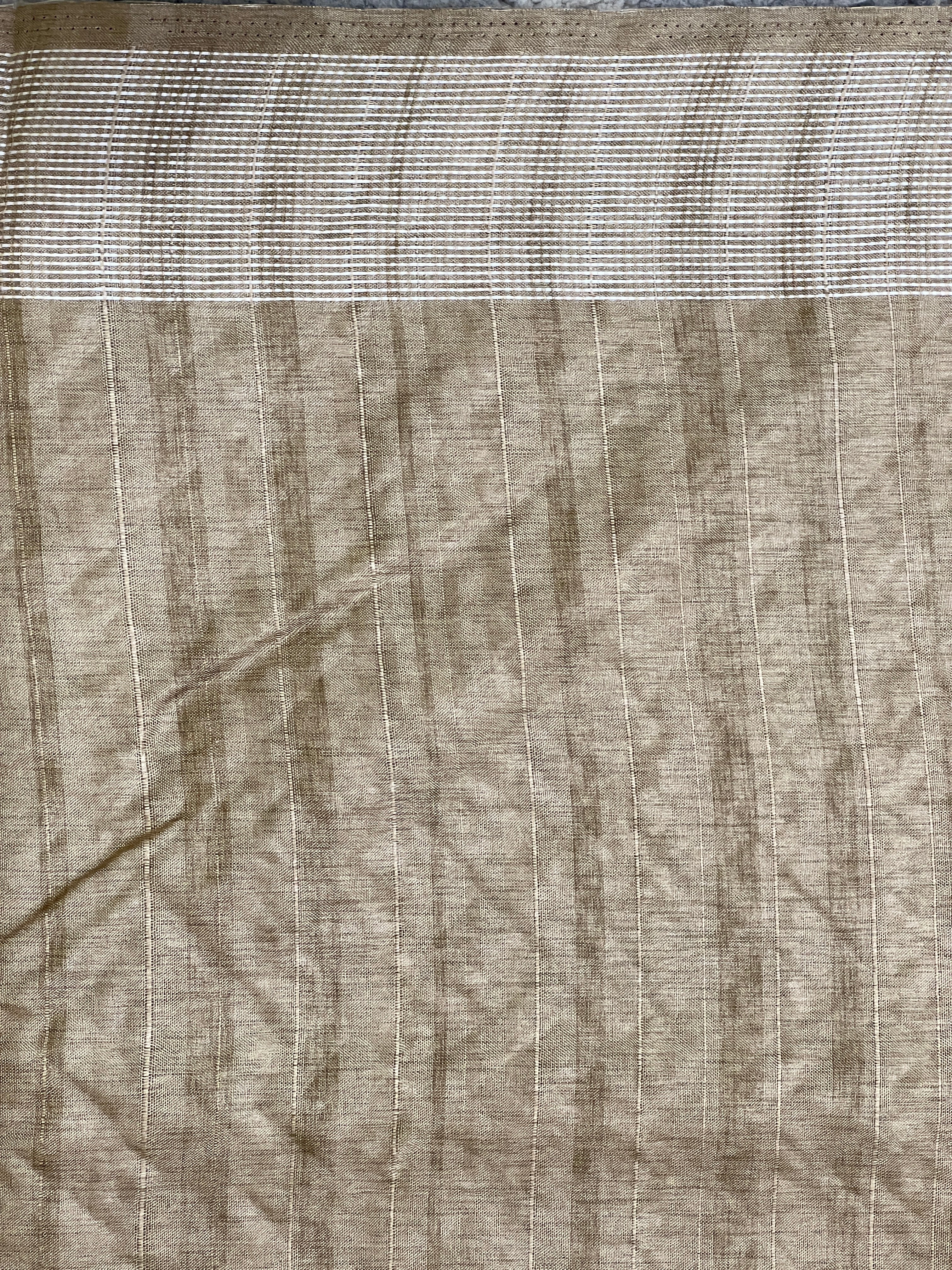 Cross Stitch Embroidery Semi Tussar Saree | SUN791