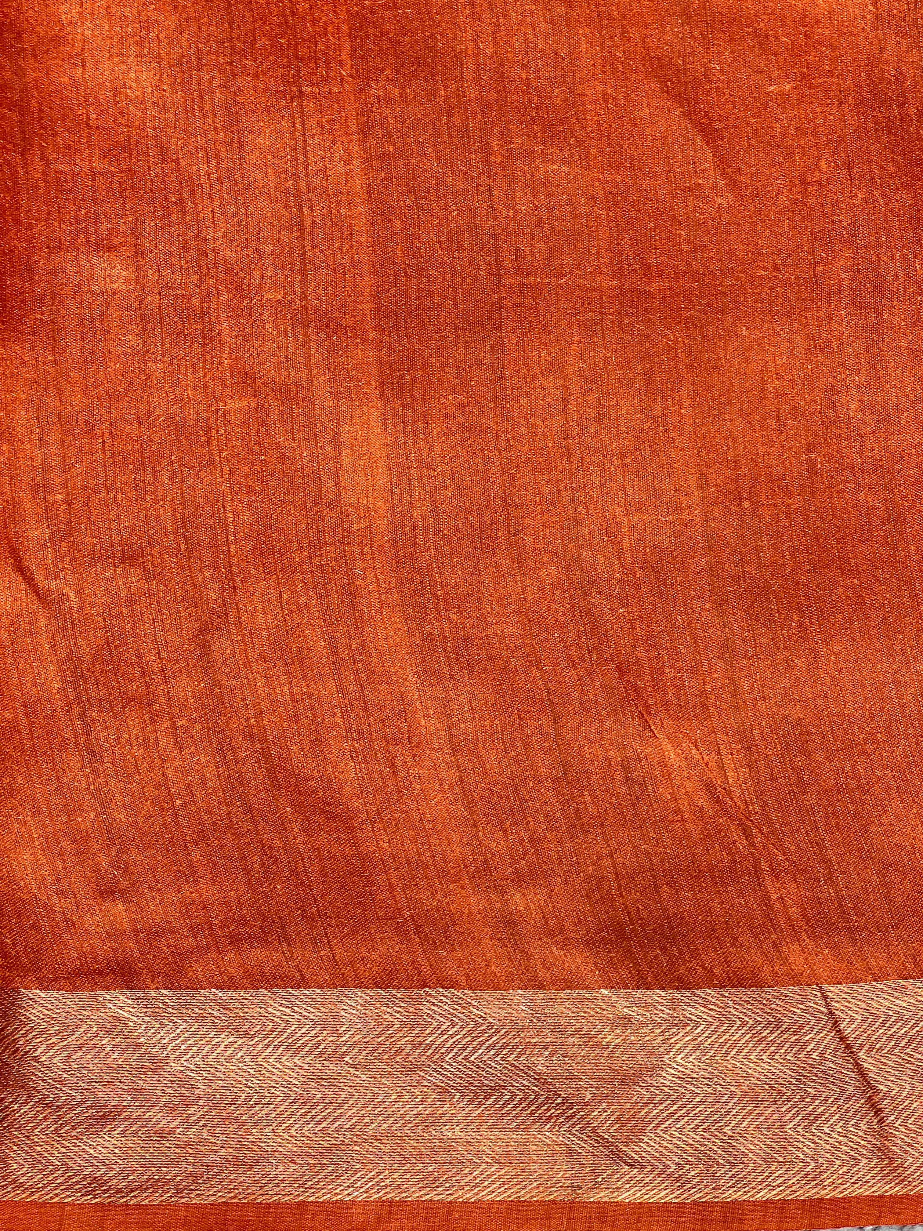 Floral Print Detailed Tussar Saree | NLM233