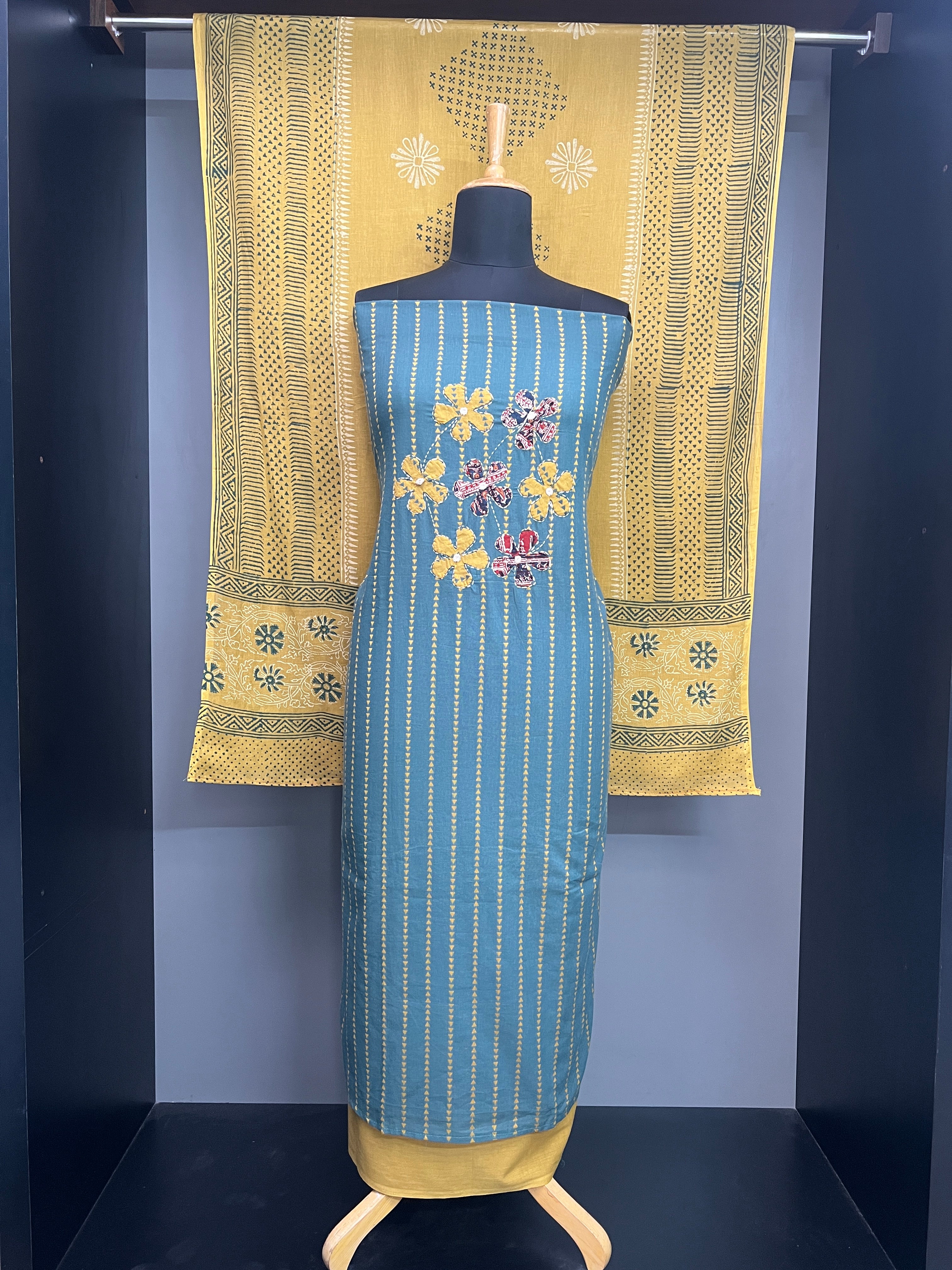 Thread Woven Cotton Salwar Set | SW2336